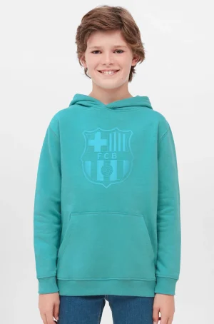 Barça Sweatshirt mit himmelblauem Schild - Junior | FC Barcelona Clearance