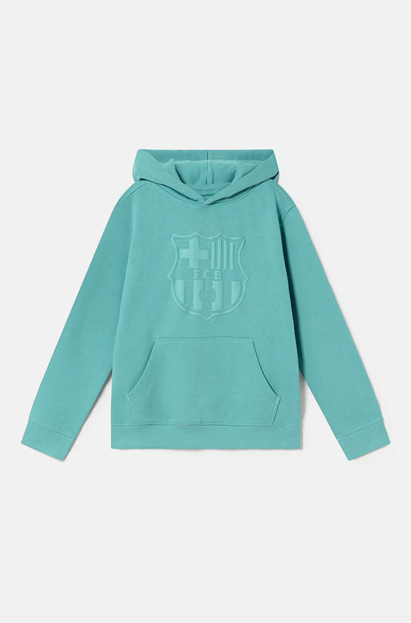 Barça Sweatshirt mit himmelblauem Schild - Junior | FC Barcelona Clearance