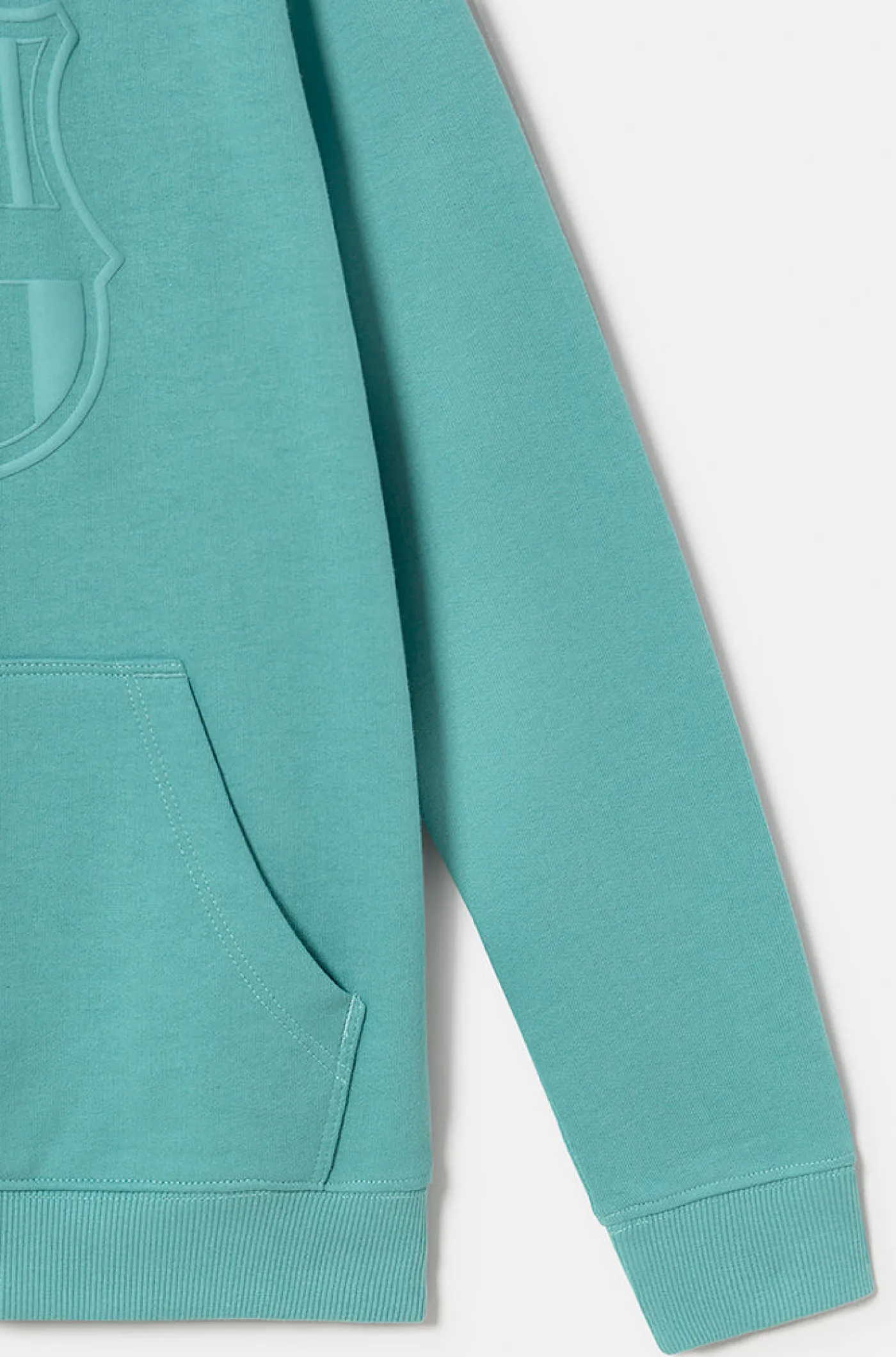 Barça Sweatshirt mit himmelblauem Schild - Junior | FC Barcelona Clearance