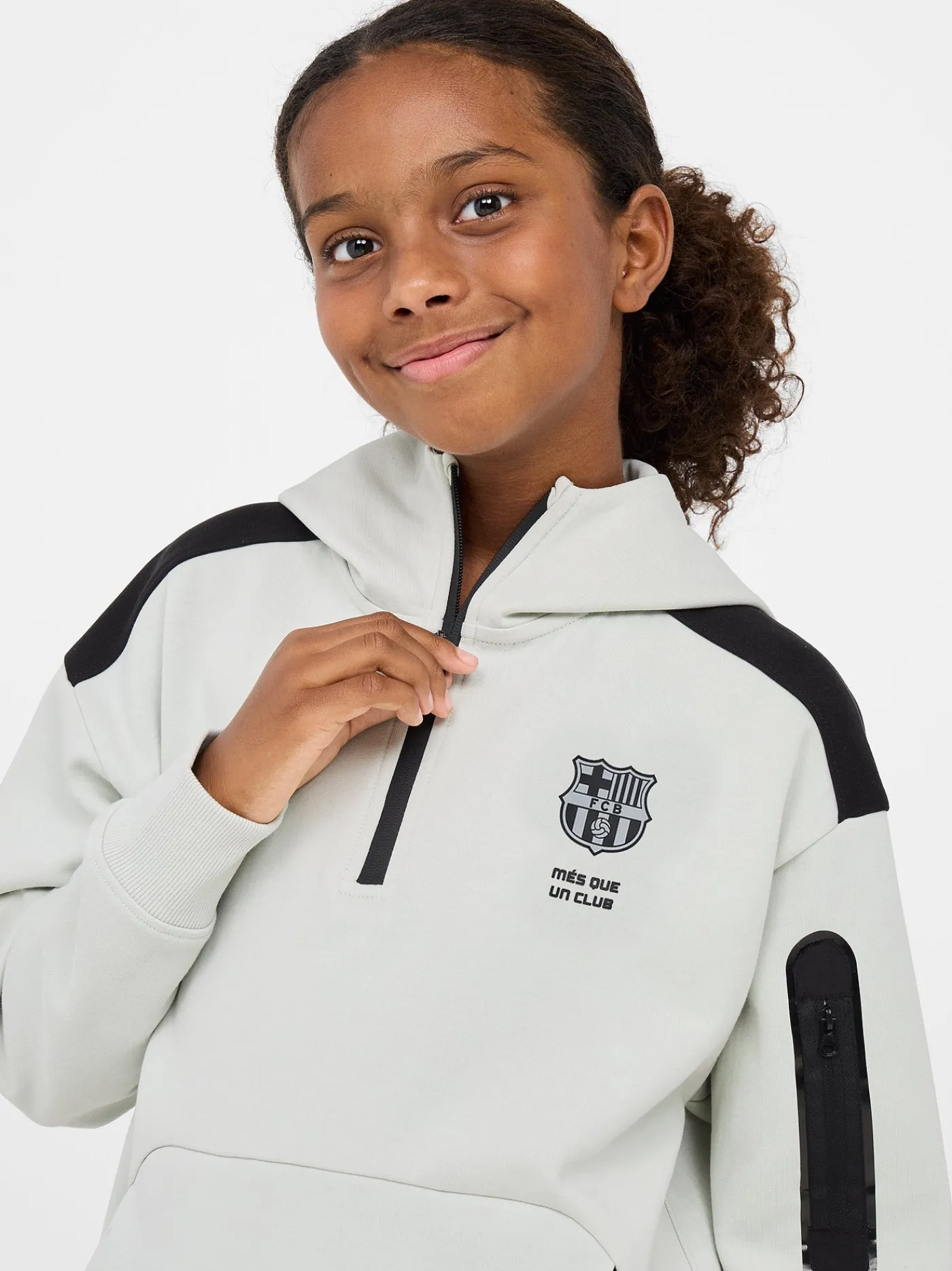 Barça-Sweatshirt mit Reißverschluss – Junior | FC Barcelona Fashion
