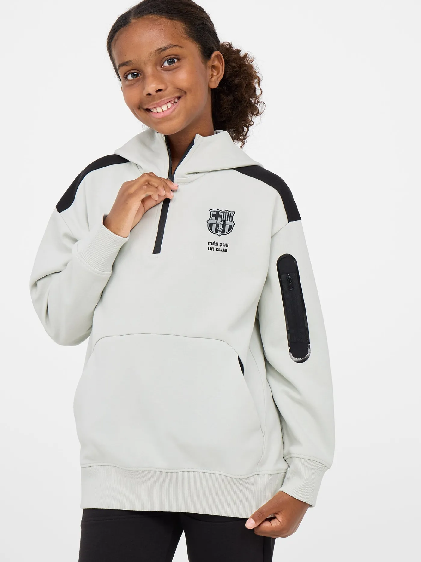 Barça-Sweatshirt mit Reißverschluss – Junior | FC Barcelona Fashion