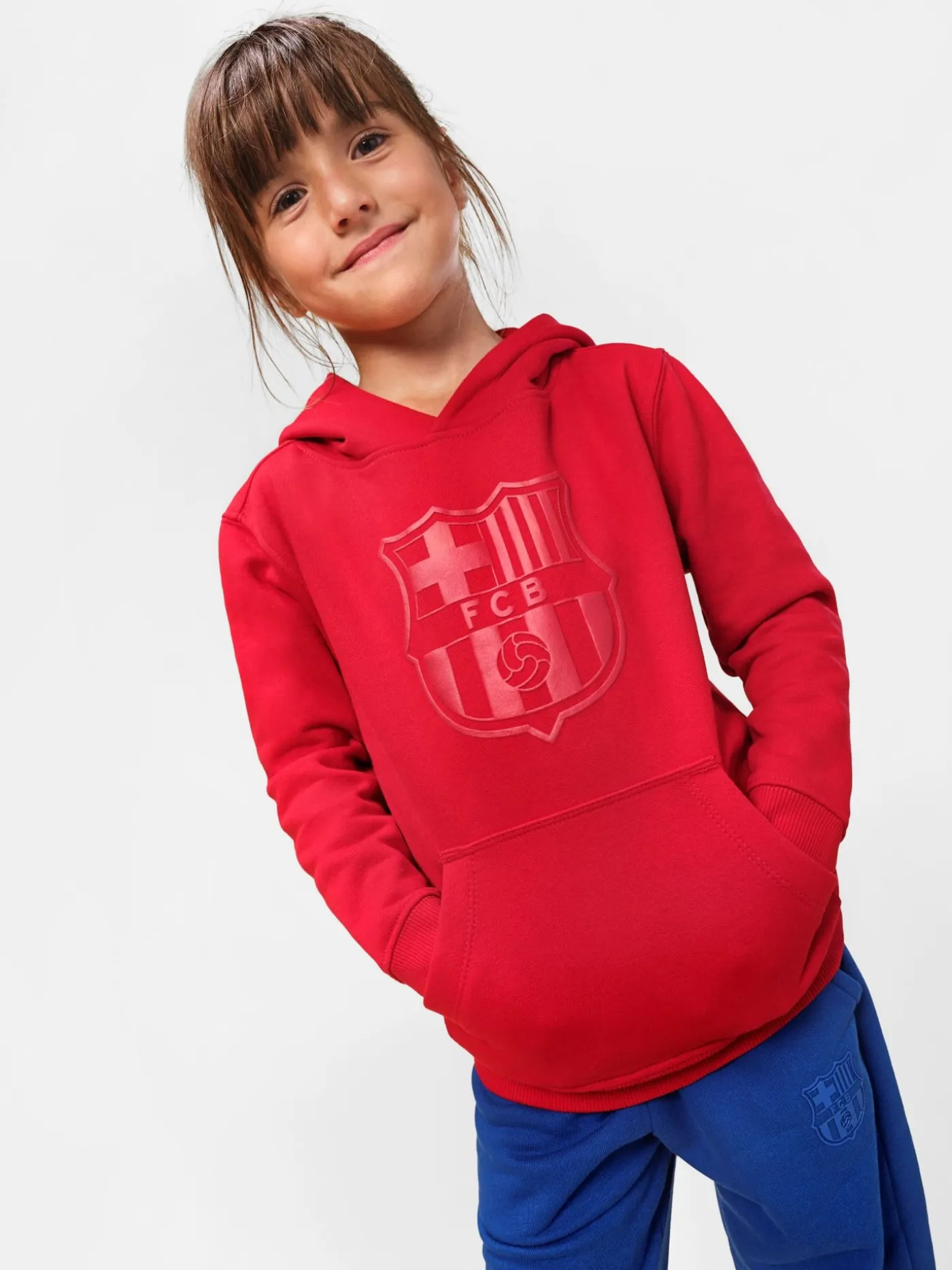 Barça-Wappen-Sweatshirt Kastanienbraunes - Junior | FC Barcelona Fashion
