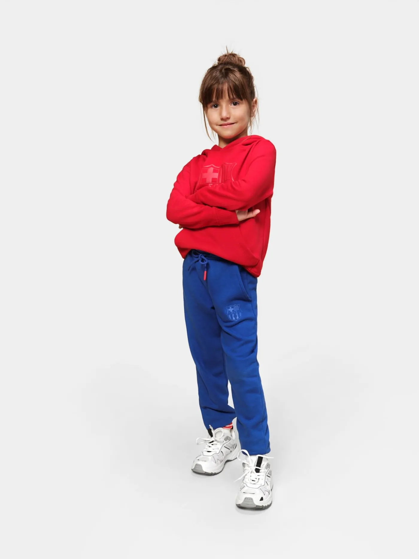 Barça-Wappen-Sweatshirt Kastanienbraunes - Junior | FC Barcelona Fashion