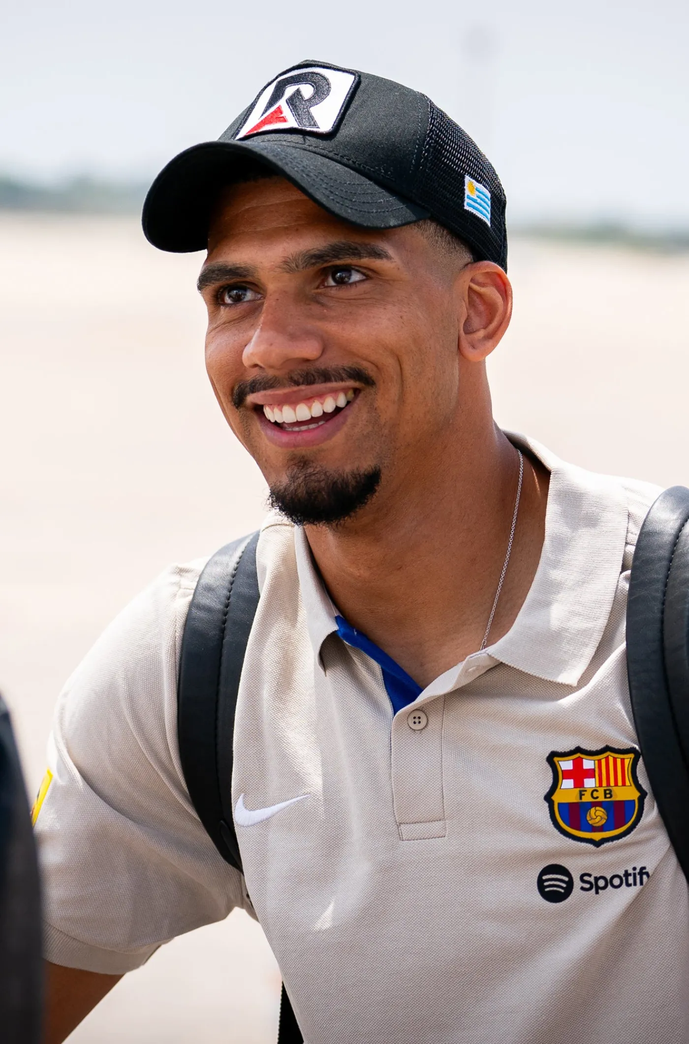 Beigefarbenes Schild-Poloshirt Barça Nike | FC Barcelona New