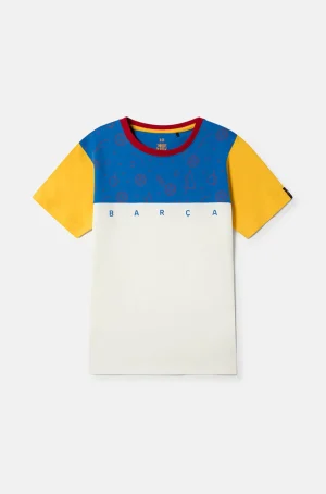 Beiges Barça-T-Shirt - Junior | FC Barcelona Best Sale