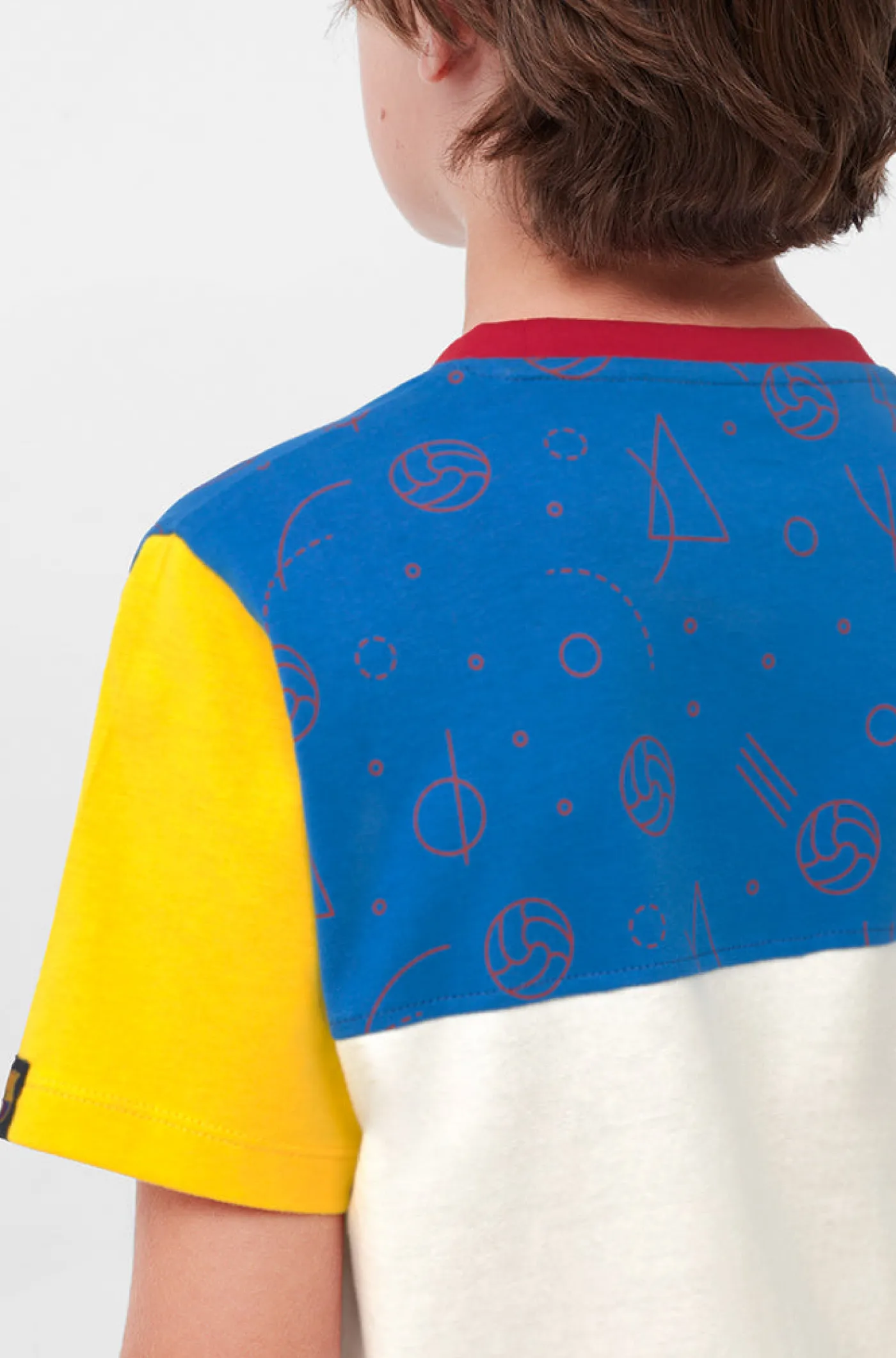 Beiges Barça-T-Shirt - Junior | FC Barcelona Hot