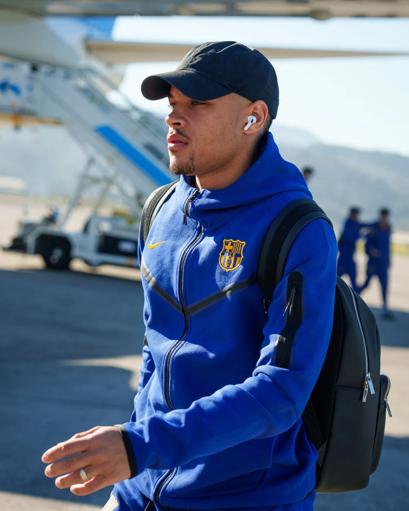 Blaue Tech-Jacke von Barça Nike | FC Barcelona Shop