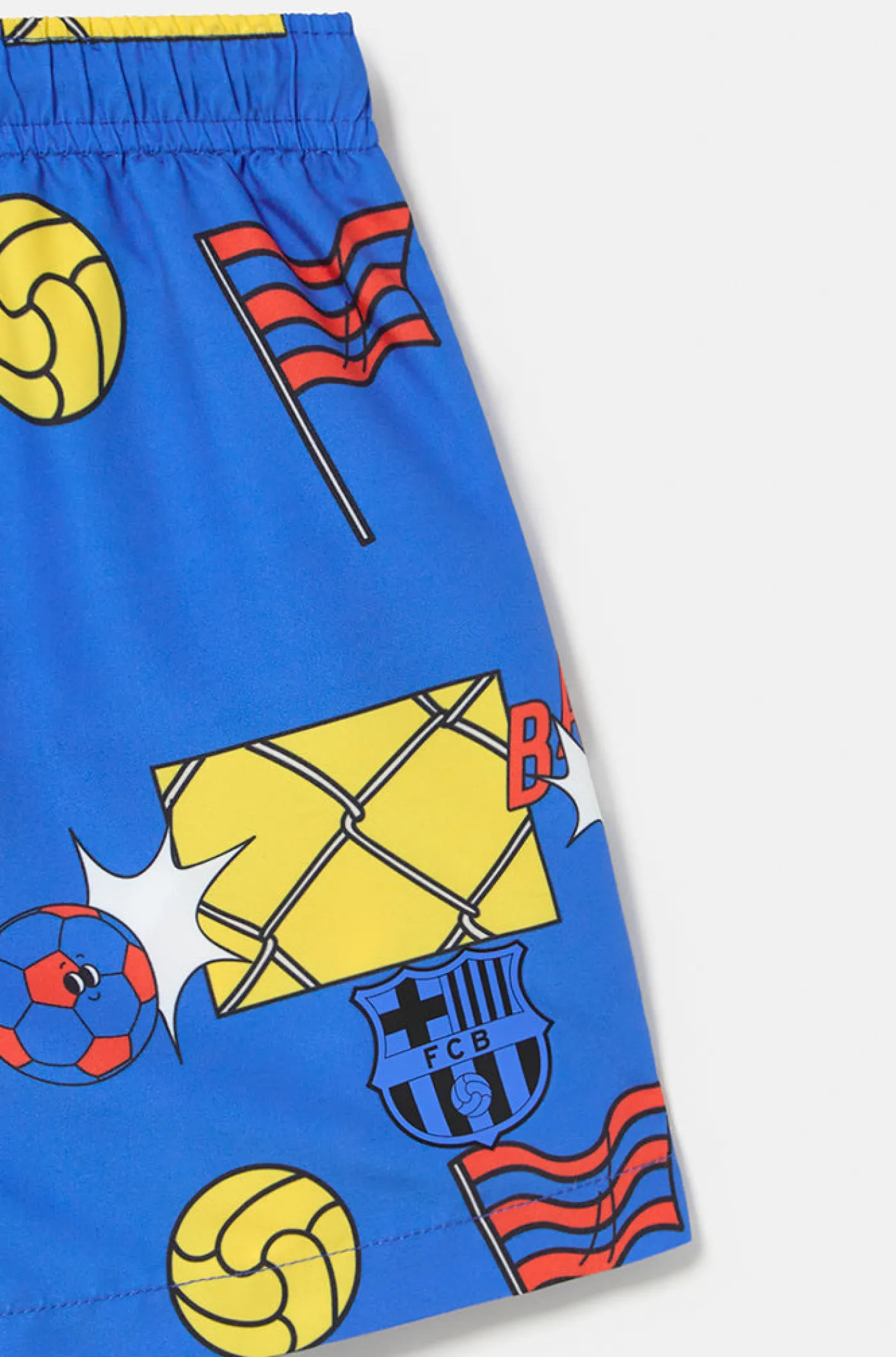 Blauer Badeanzug mit Barça-Motiven - Junior | FC Barcelona New