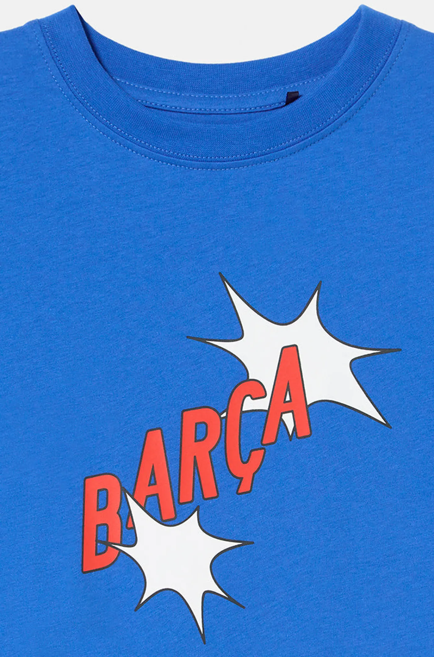 Blaues T-Shirt mit Barça-Motiven - Junior | FC Barcelona Clearance