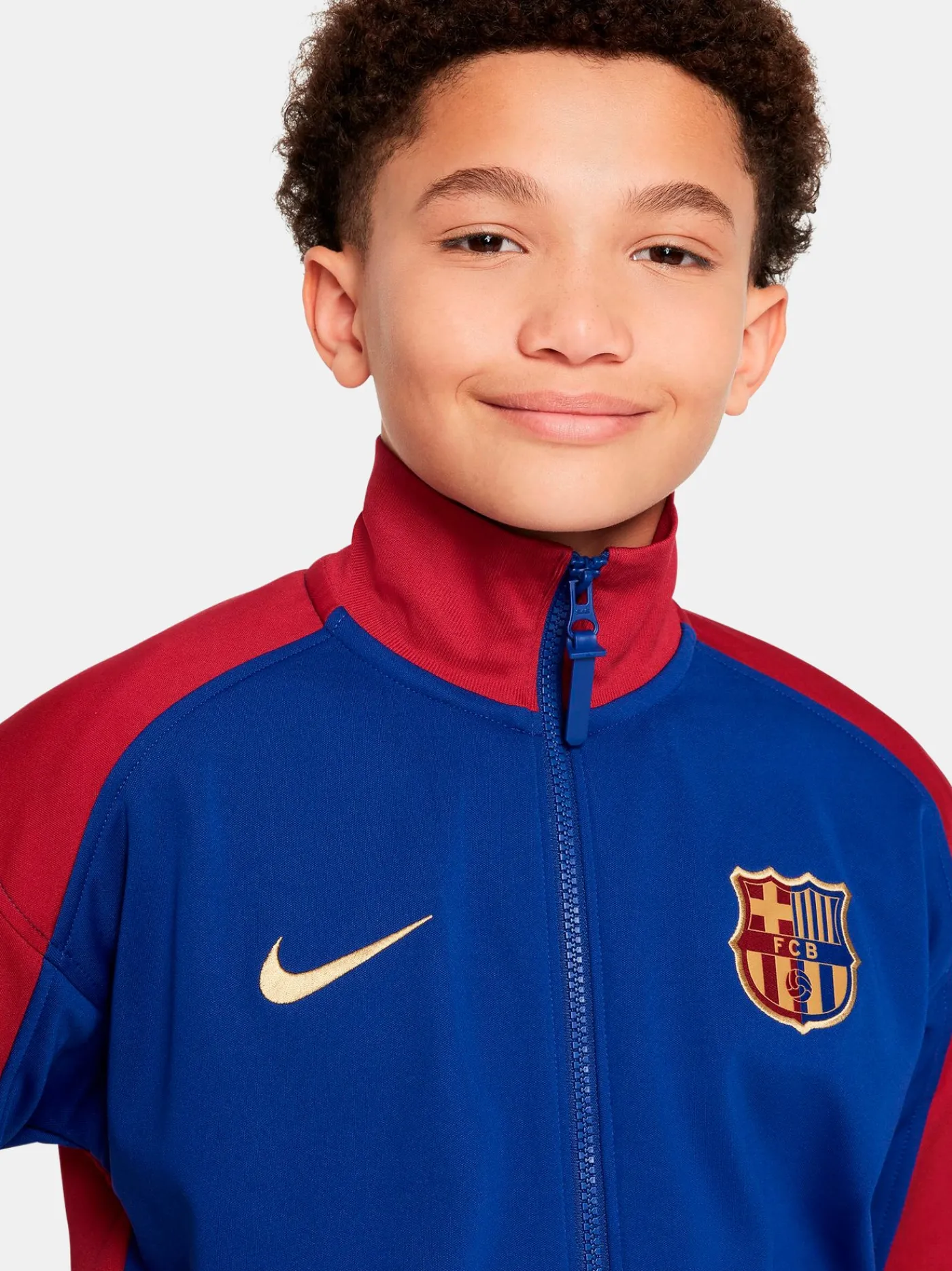 24/25 Erstausrüstung Aufwärmjacke - Junior | FC Barcelona Store
