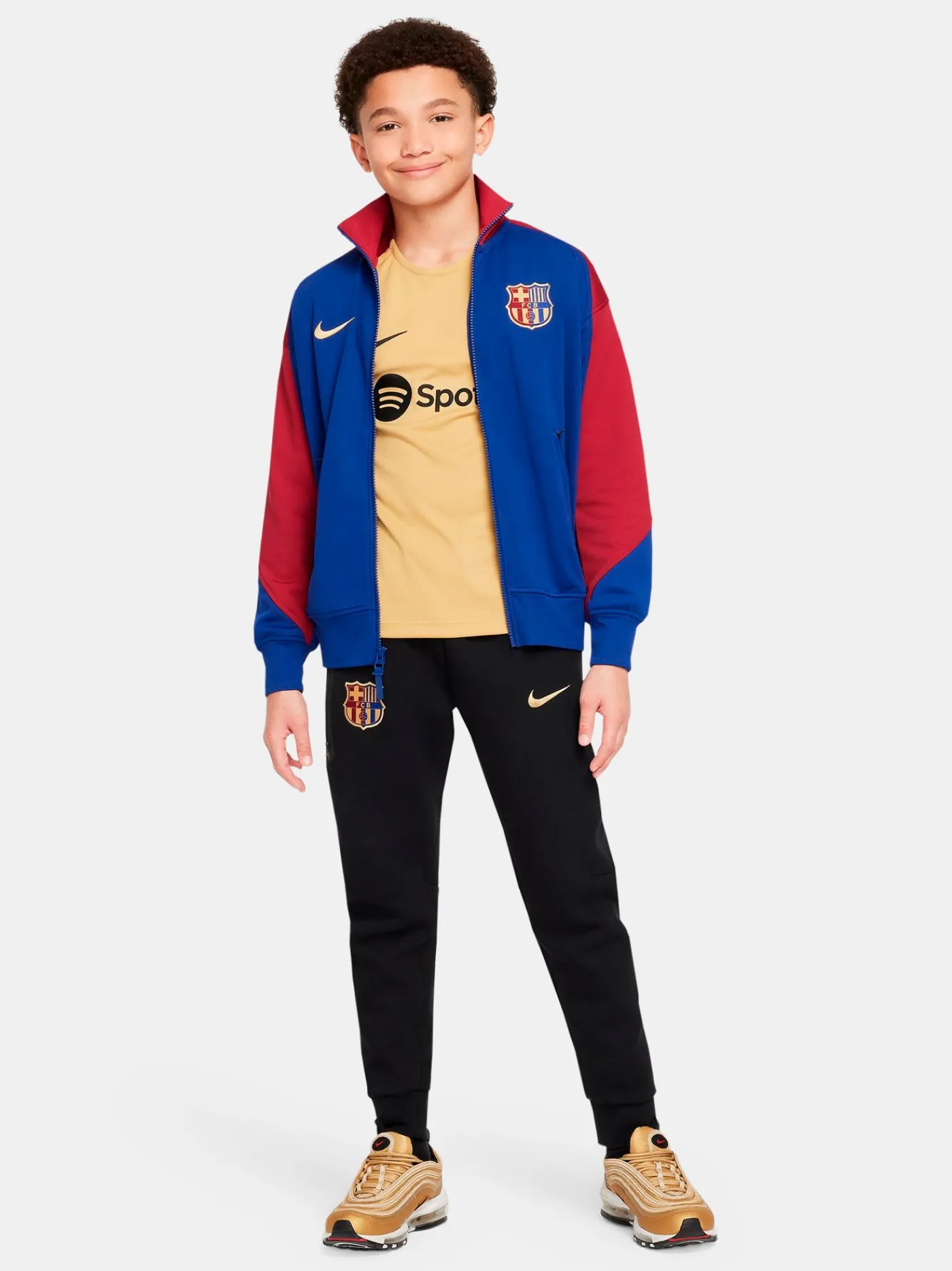 24/25 Erstausrüstung Aufwärmjacke - Junior | FC Barcelona Store