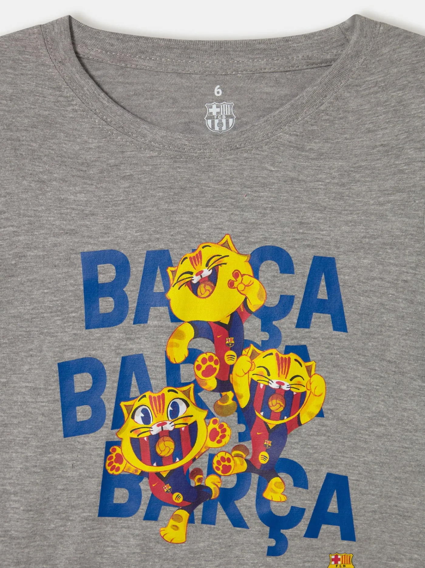 FC-Barcelona-Kinder-T-Shirt – BARÇA-Design mit Maskottchen CAT | FC Barcelona Cheap