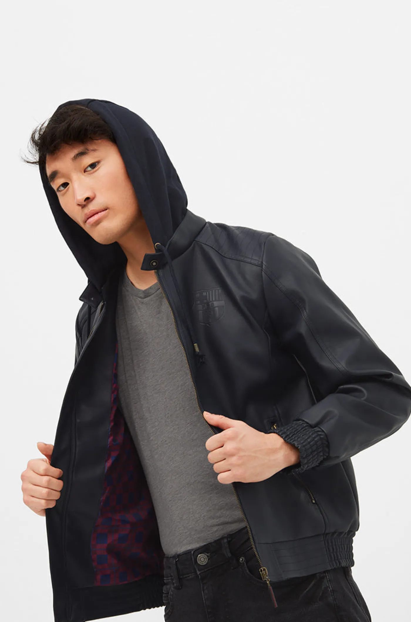 Fliegerjacke mit Kapuze | FC Barcelona Online
