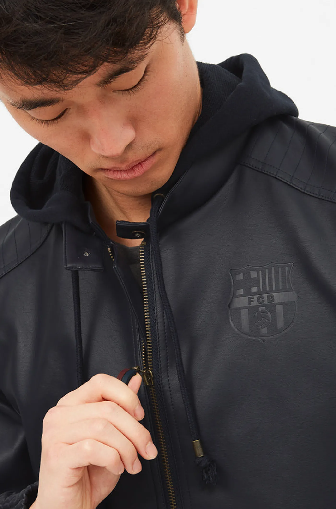 Fliegerjacke mit Kapuze | FC Barcelona Online