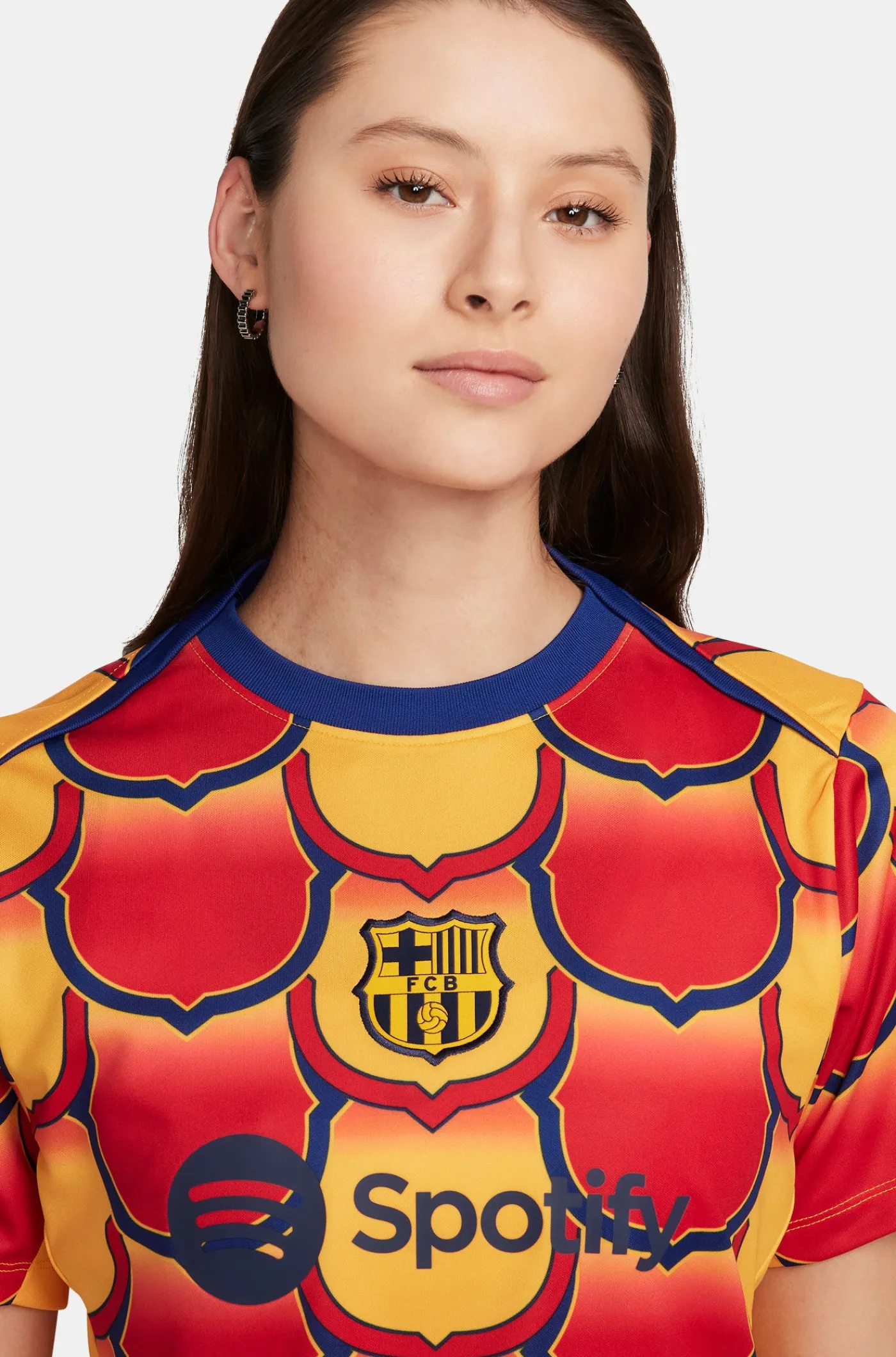 Goldfarbenes Aufwärmtrikot des – Damen | FC Barcelona Best Sale