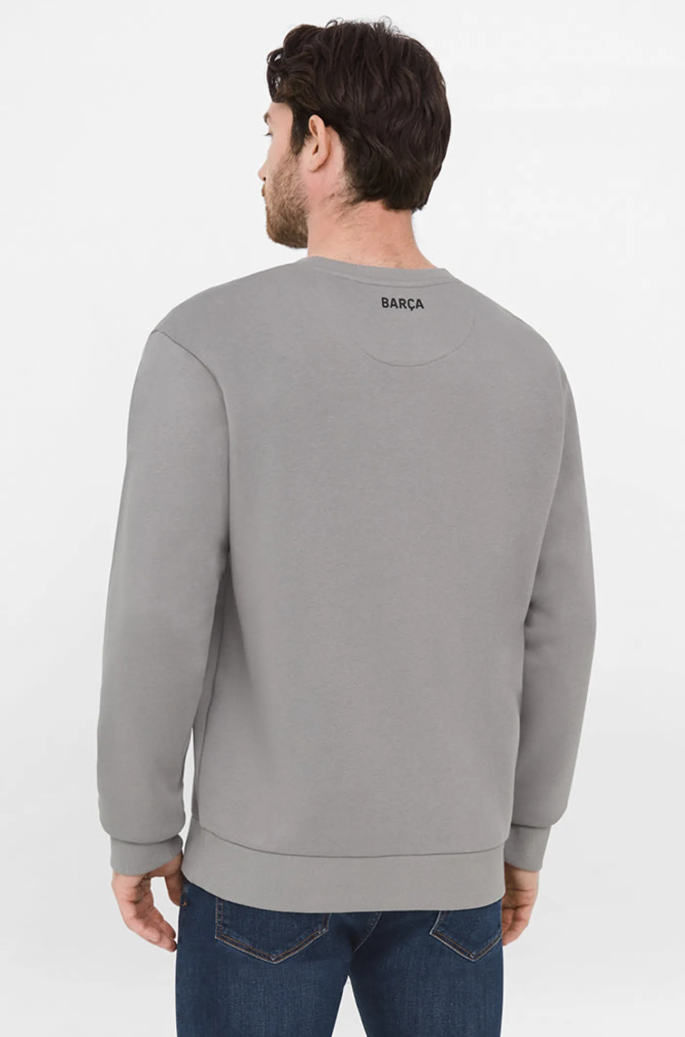 Graues Barca-Sweatshirt | FC Barcelona Best Sale
