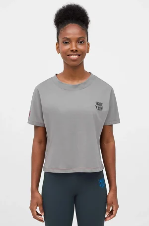 Graues Crop-Top von Barça - Femme | FC Barcelona Online