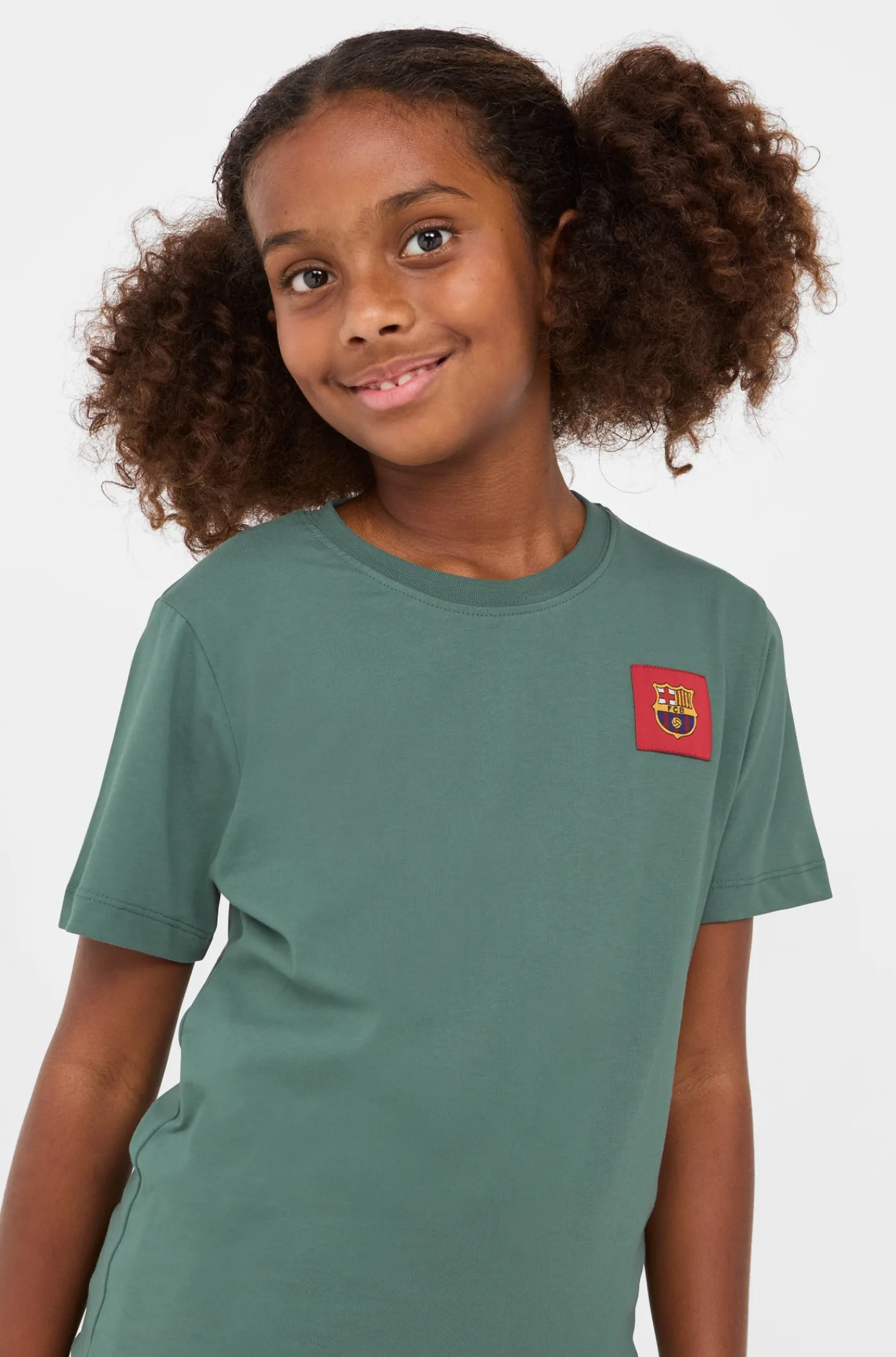 Grünes T-Shirt sagt uns Barça – Junior | FC Barcelona Best Sale