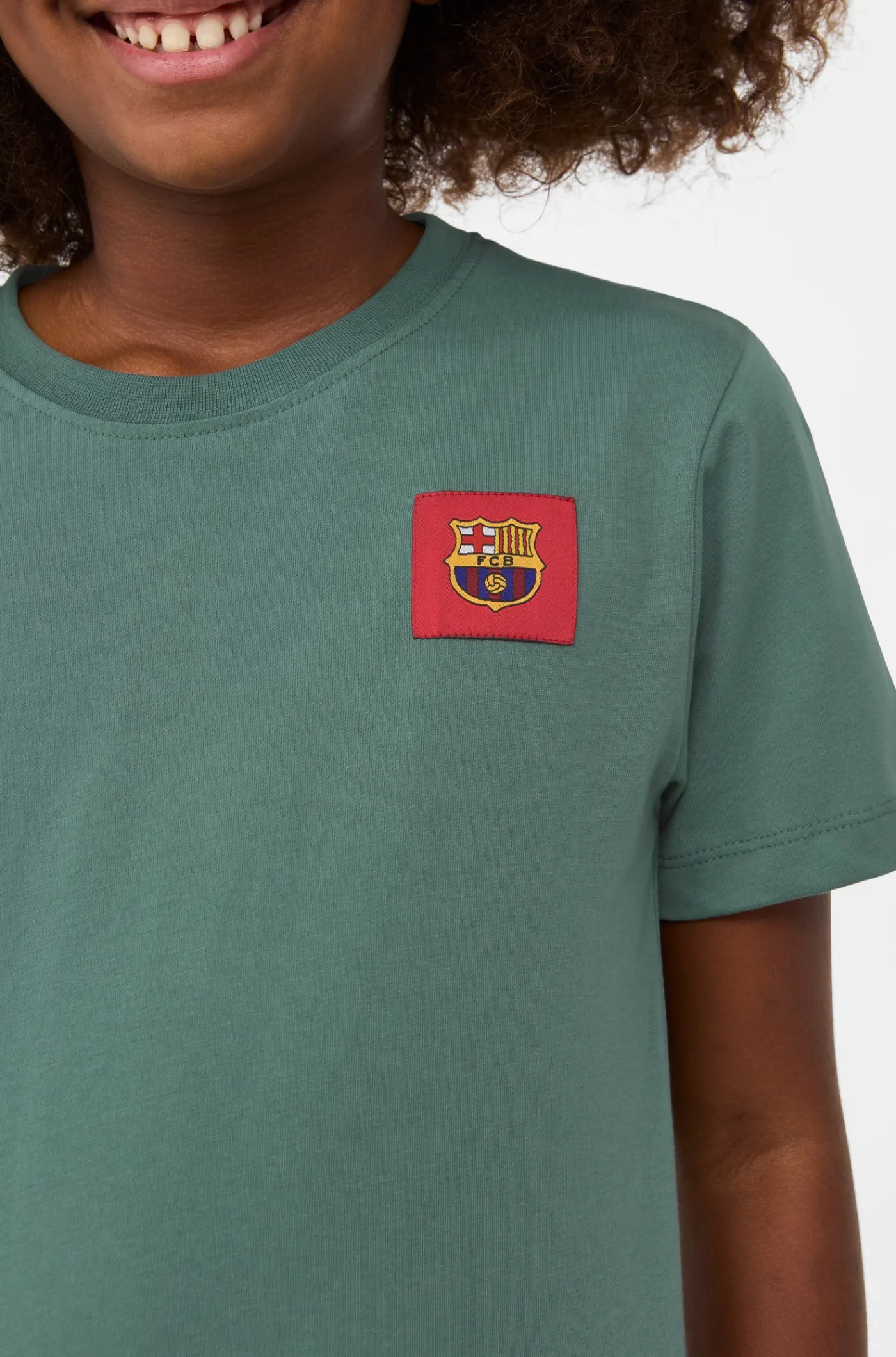 Grünes T-Shirt sagt uns Barça – Junior | FC Barcelona Best Sale