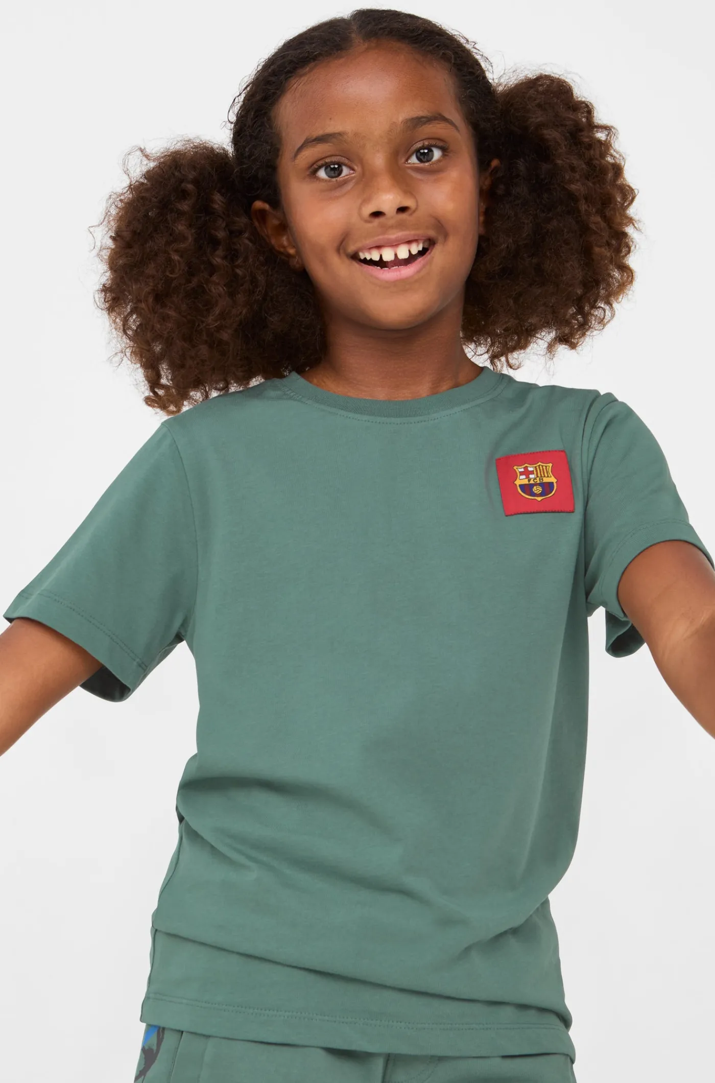 Grünes T-Shirt sagt uns Barça – Junior | FC Barcelona Best Sale