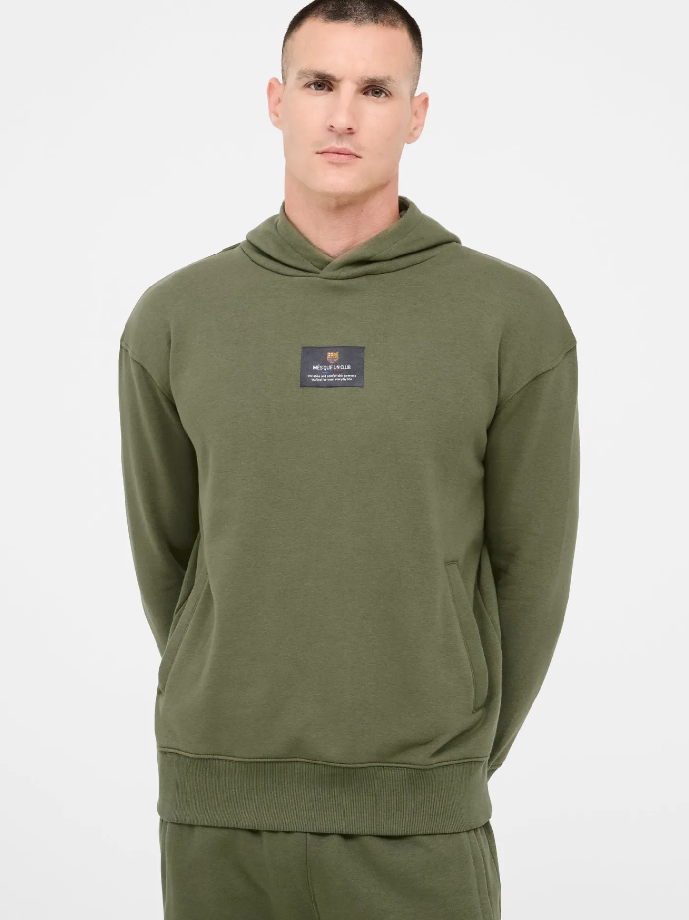 Hoodie Khaki Barça | FC Barcelona Cheap
