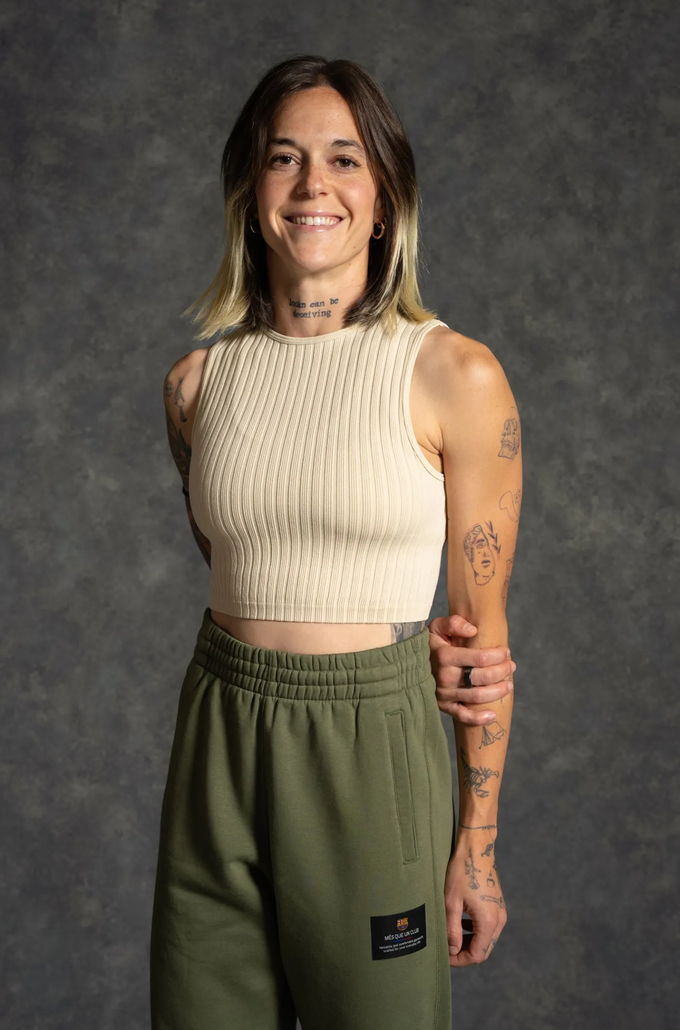 Hose Khaki Barça – Damen | FC Barcelona Discount