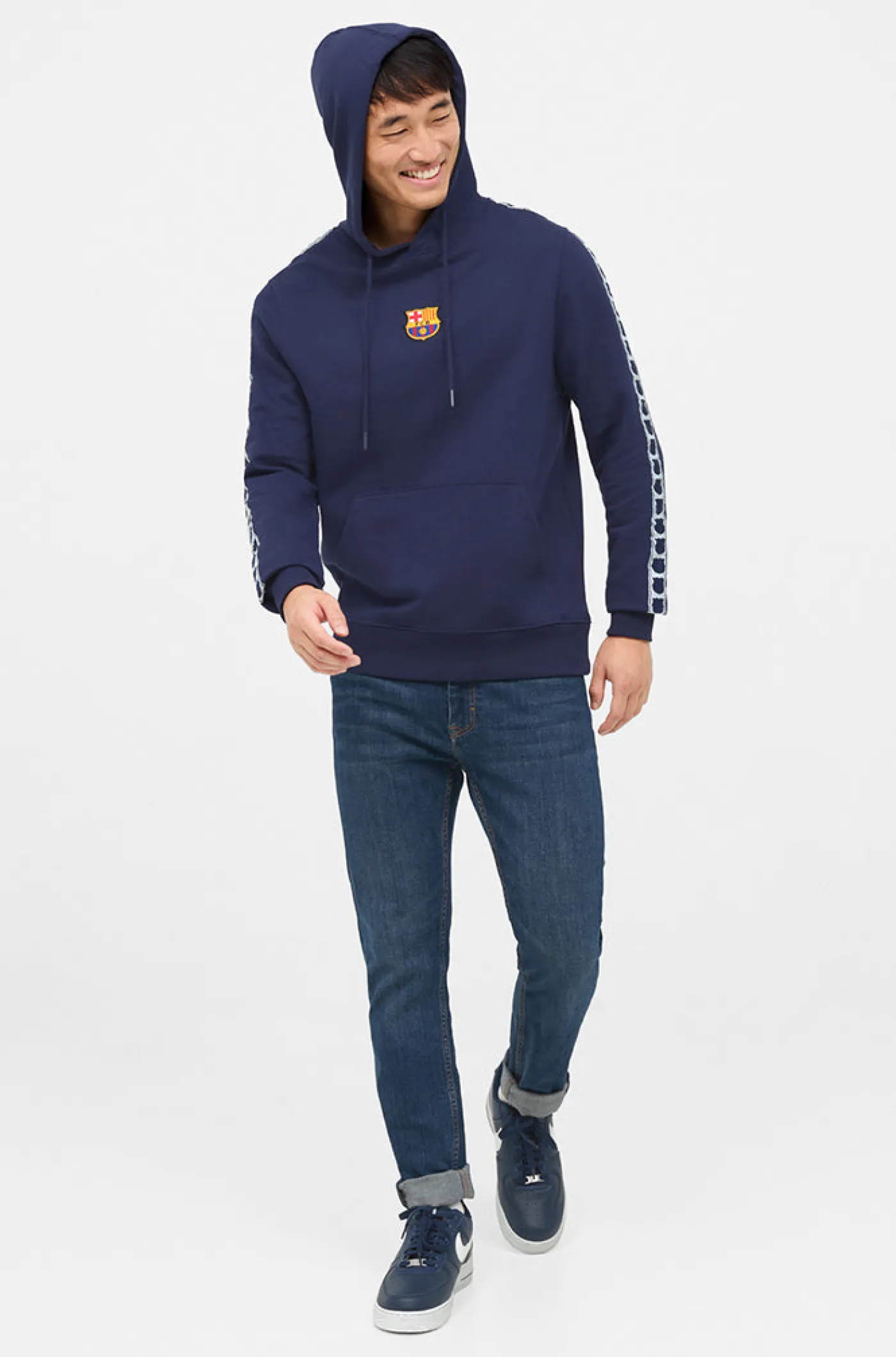 Kapuzenpullover Barça, marineblau | FC Barcelona Cheap