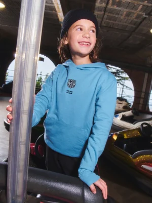 Kapuzenpullover blau Barça - Junior | FC Barcelona Outlet
