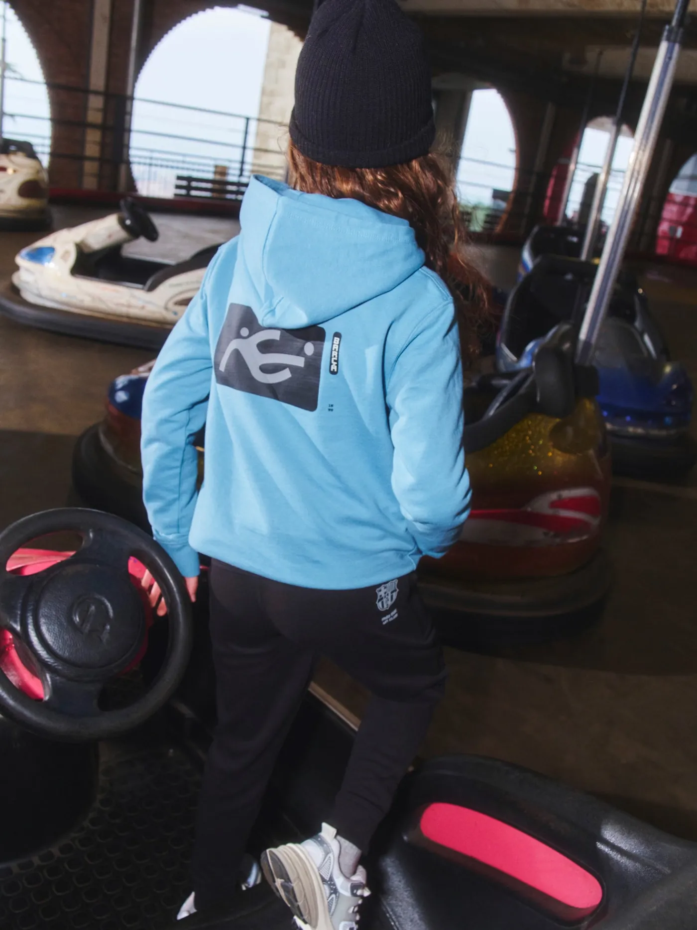 Kapuzenpullover blau Barça - Junior | FC Barcelona Outlet