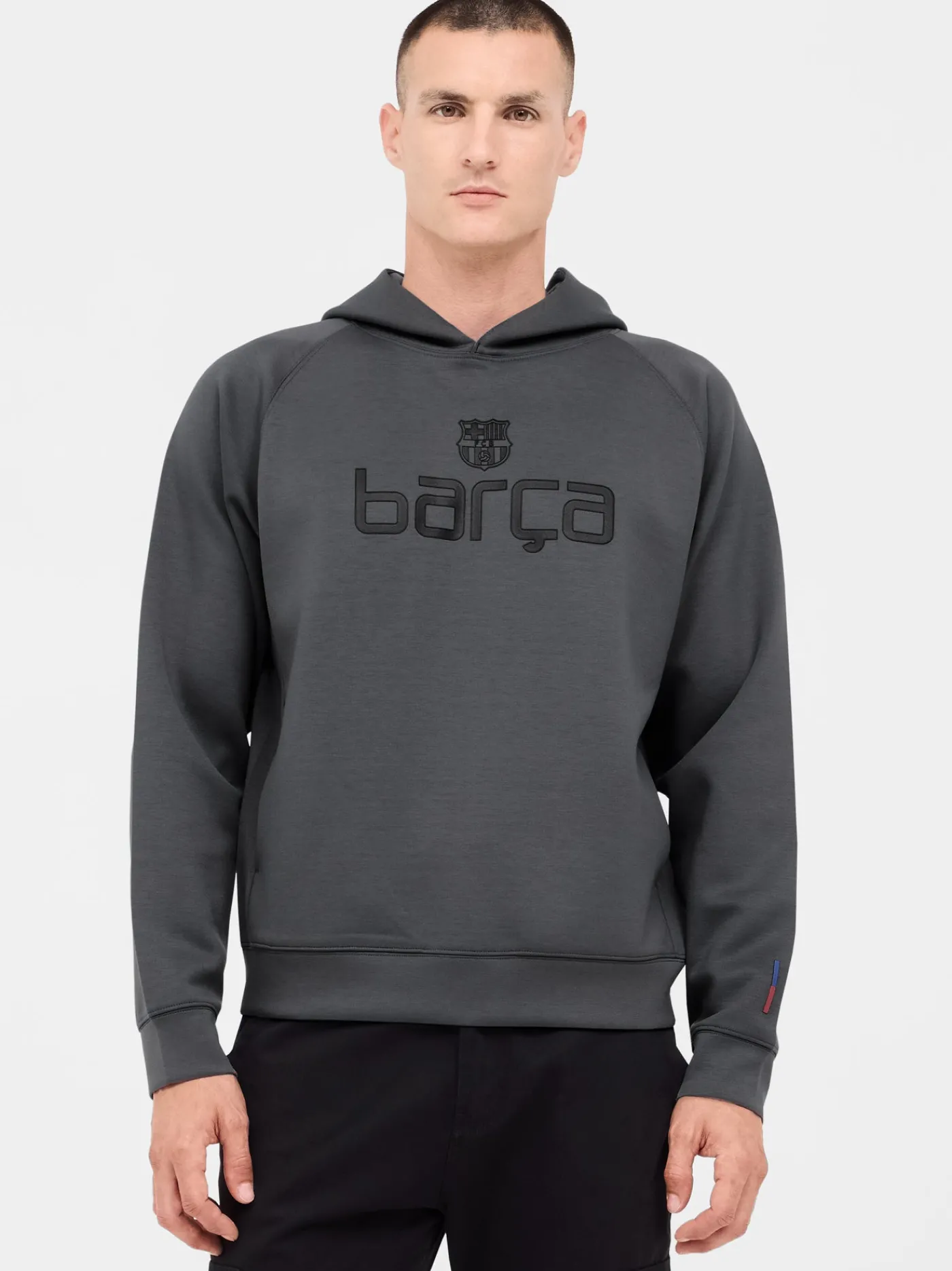 Kapuzenpullover grau Barça | FC Barcelona Fashion