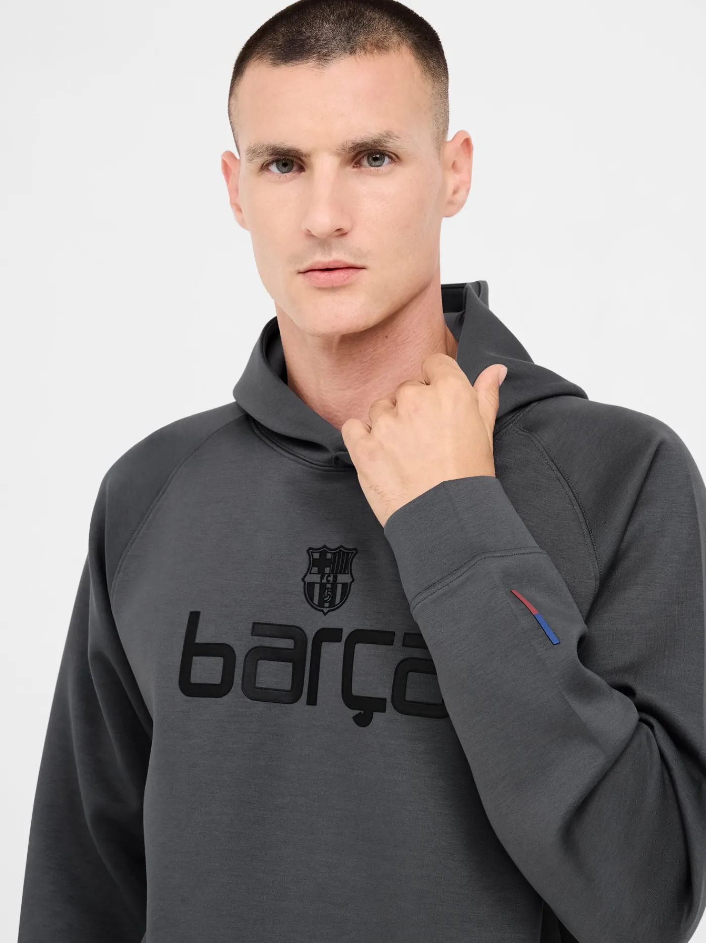 Kapuzenpullover grau Barça | FC Barcelona Fashion