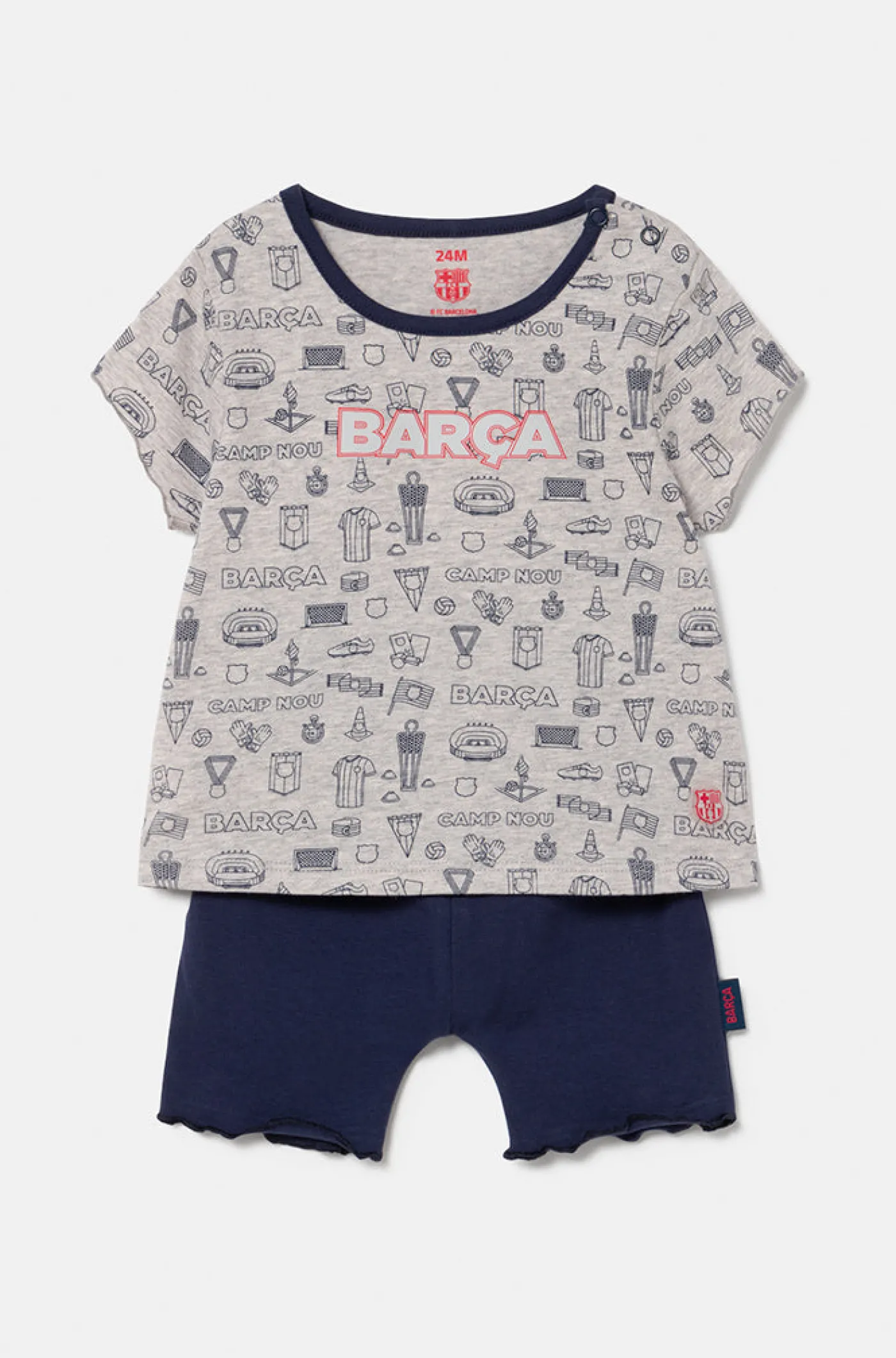 Kurzarm-Schlafanzug aus Baumwolle Barça – Babys | FC Barcelona Shop