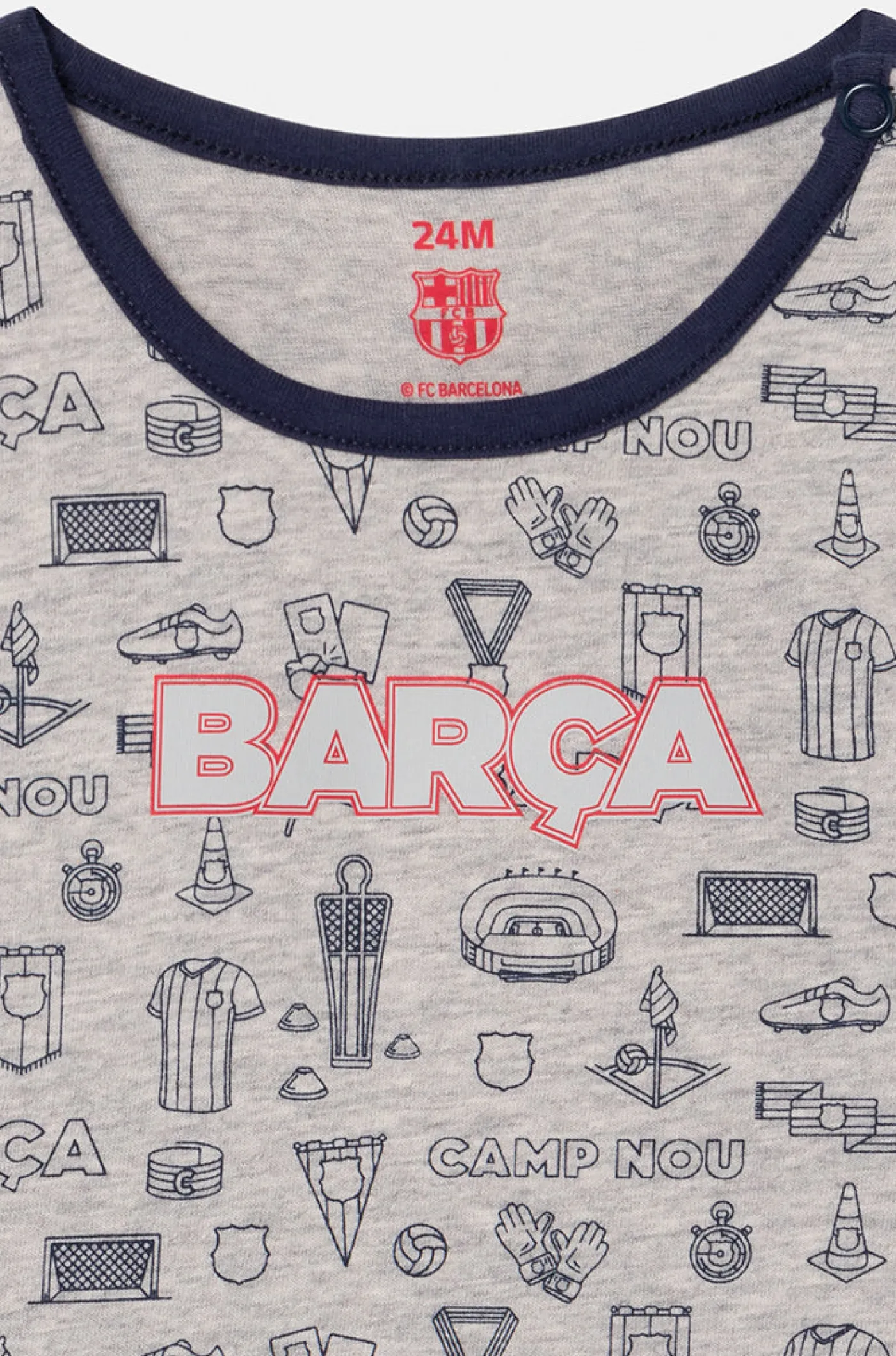 Kurzarm-Schlafanzug aus Baumwolle Barça – Babys | FC Barcelona Shop