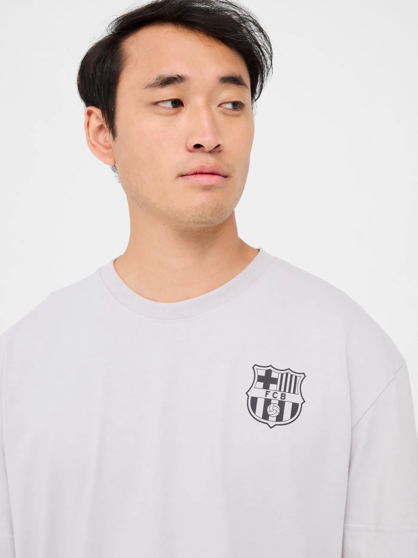 Kurzärmeliges graues T-Shirt Barça | FC Barcelona Sale