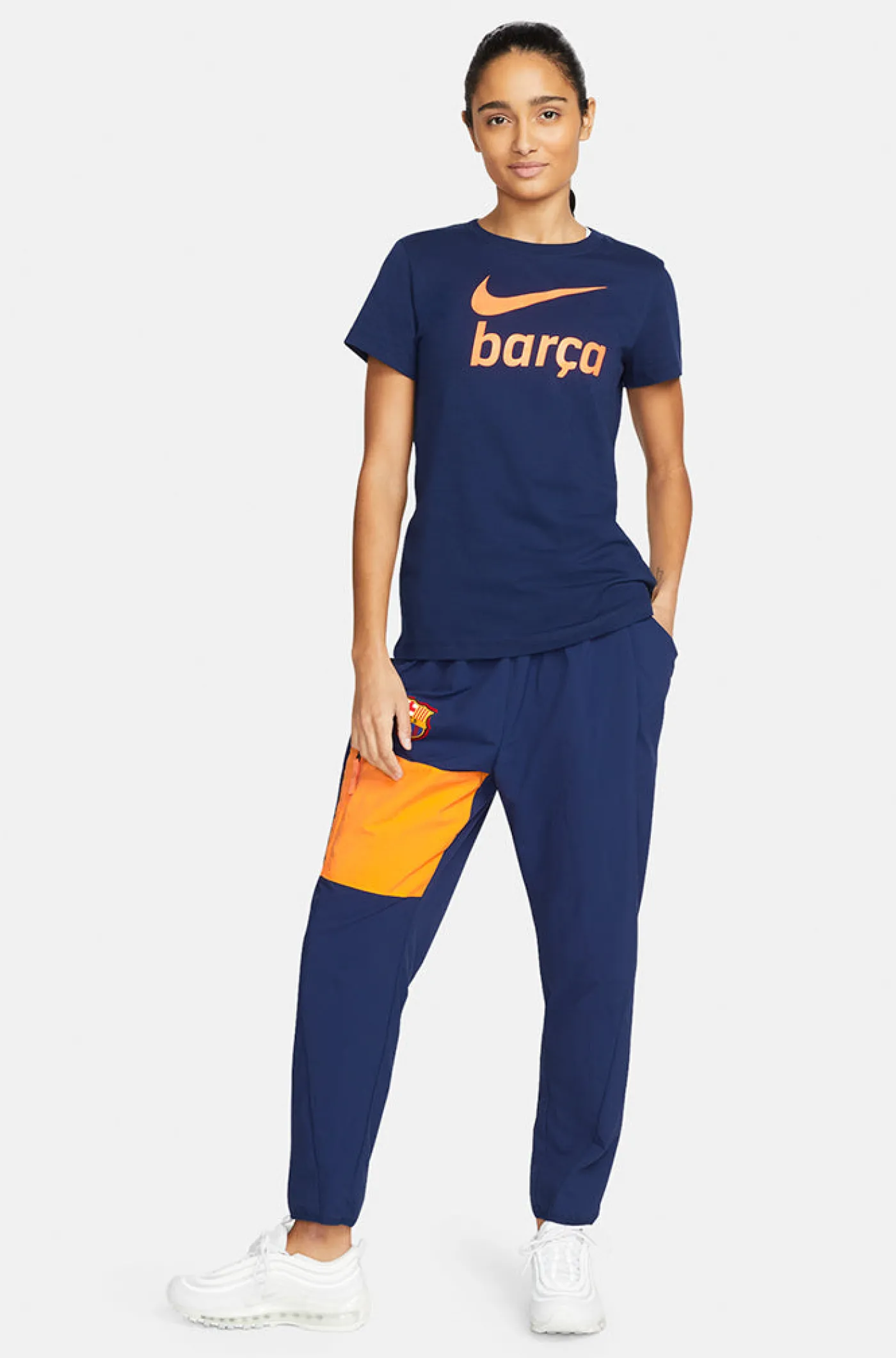 Marineblaue Hose Barça Nike – Damen | FC Barcelona Best Sale