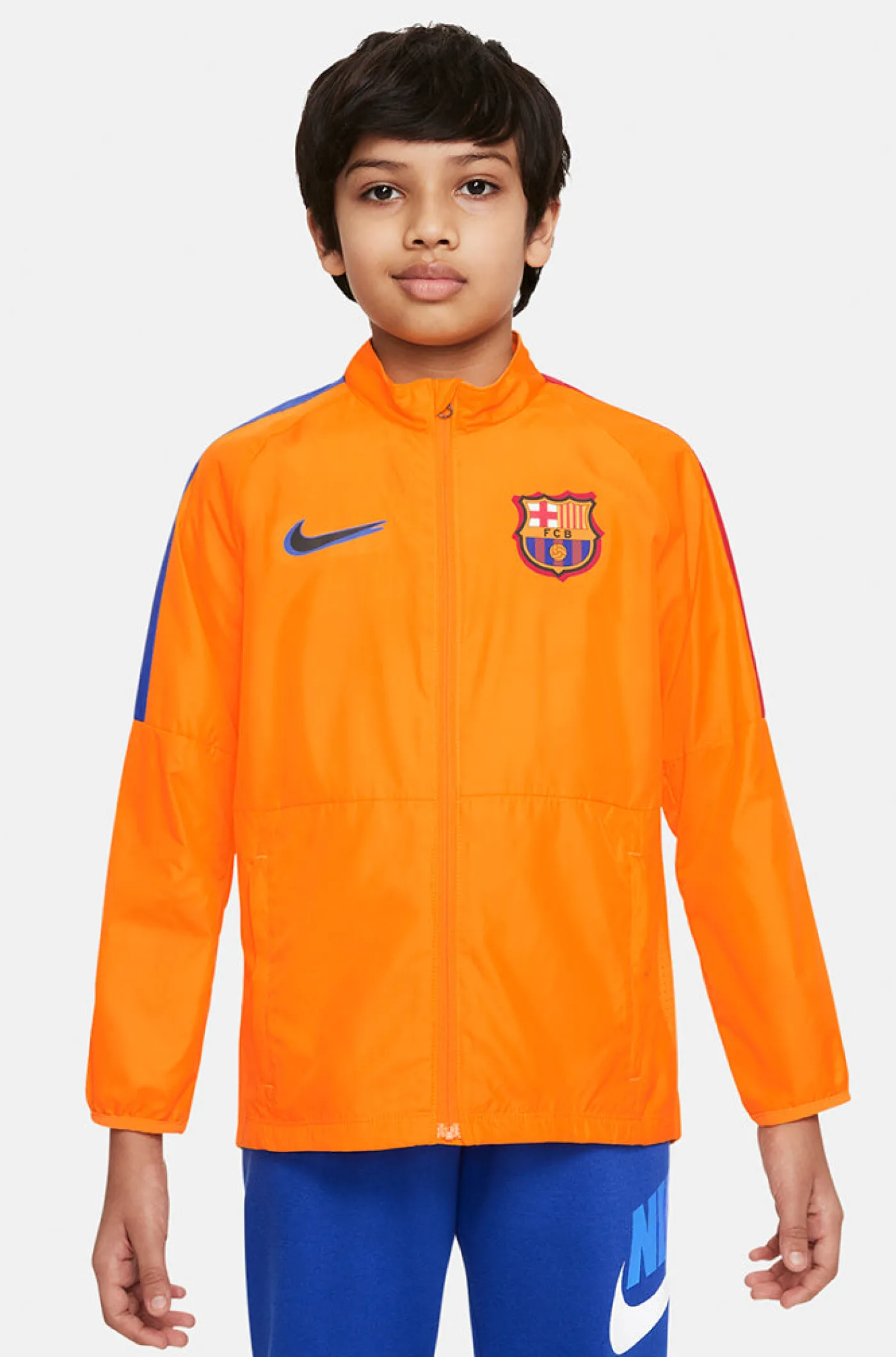 Orangefarbene Jacke Barça Nike – Junior | FC Barcelona Online