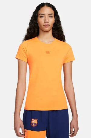 Orangefarbenes T-Shirt Barça Nike – Damen | FC Barcelona Cheap