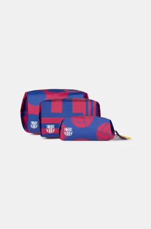 Packung mit Reisetaschen mit Reißverschluss | FC Barcelona Flash Sale