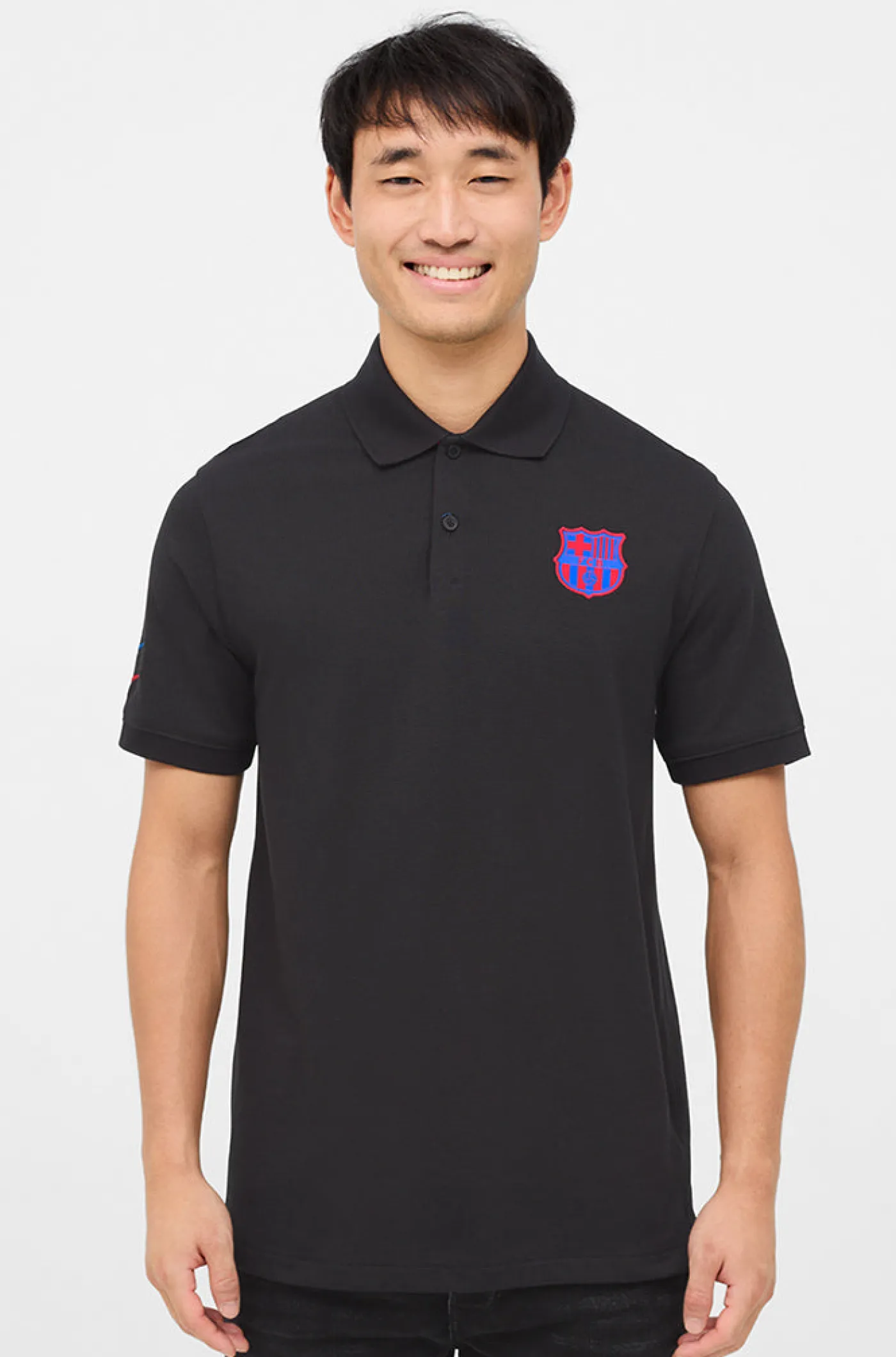 Polo mit Kontrast-Wappen Barça Nike | FC Barcelona Fashion