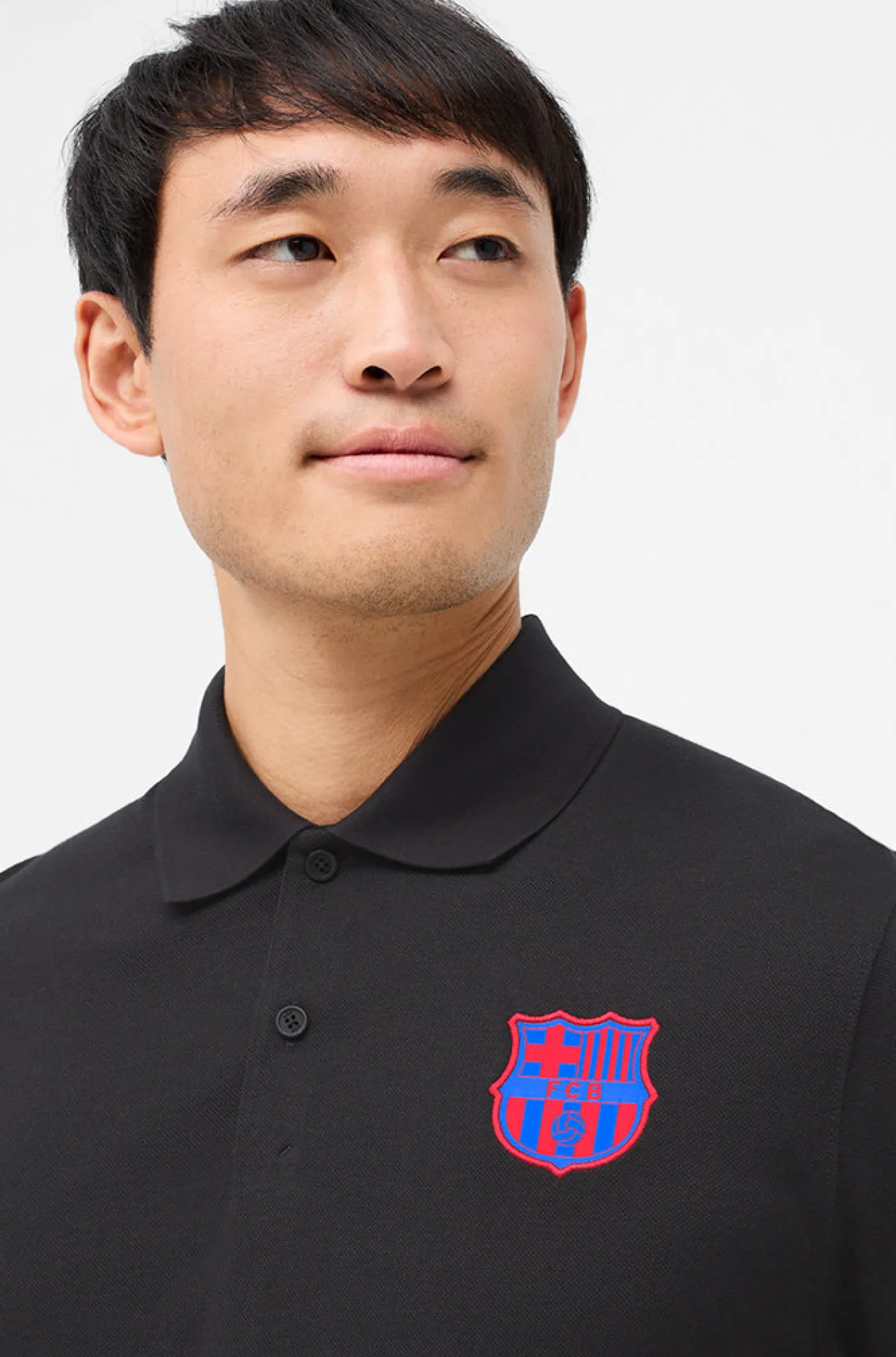 Polo mit Kontrast-Wappen Barça Nike | FC Barcelona Fashion