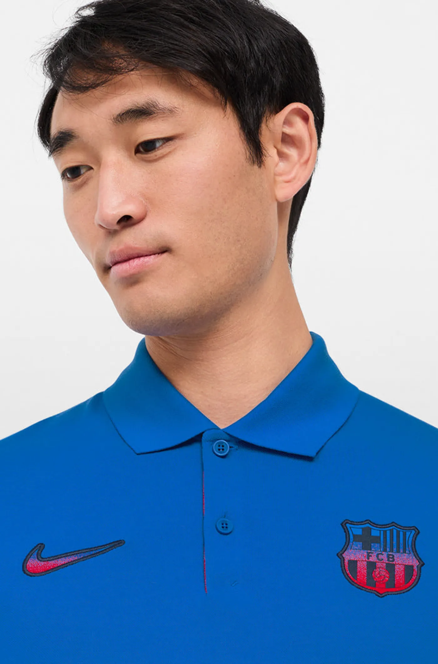 Polo mit Kontrast-Wappen Barça Nike | FC Barcelona Online