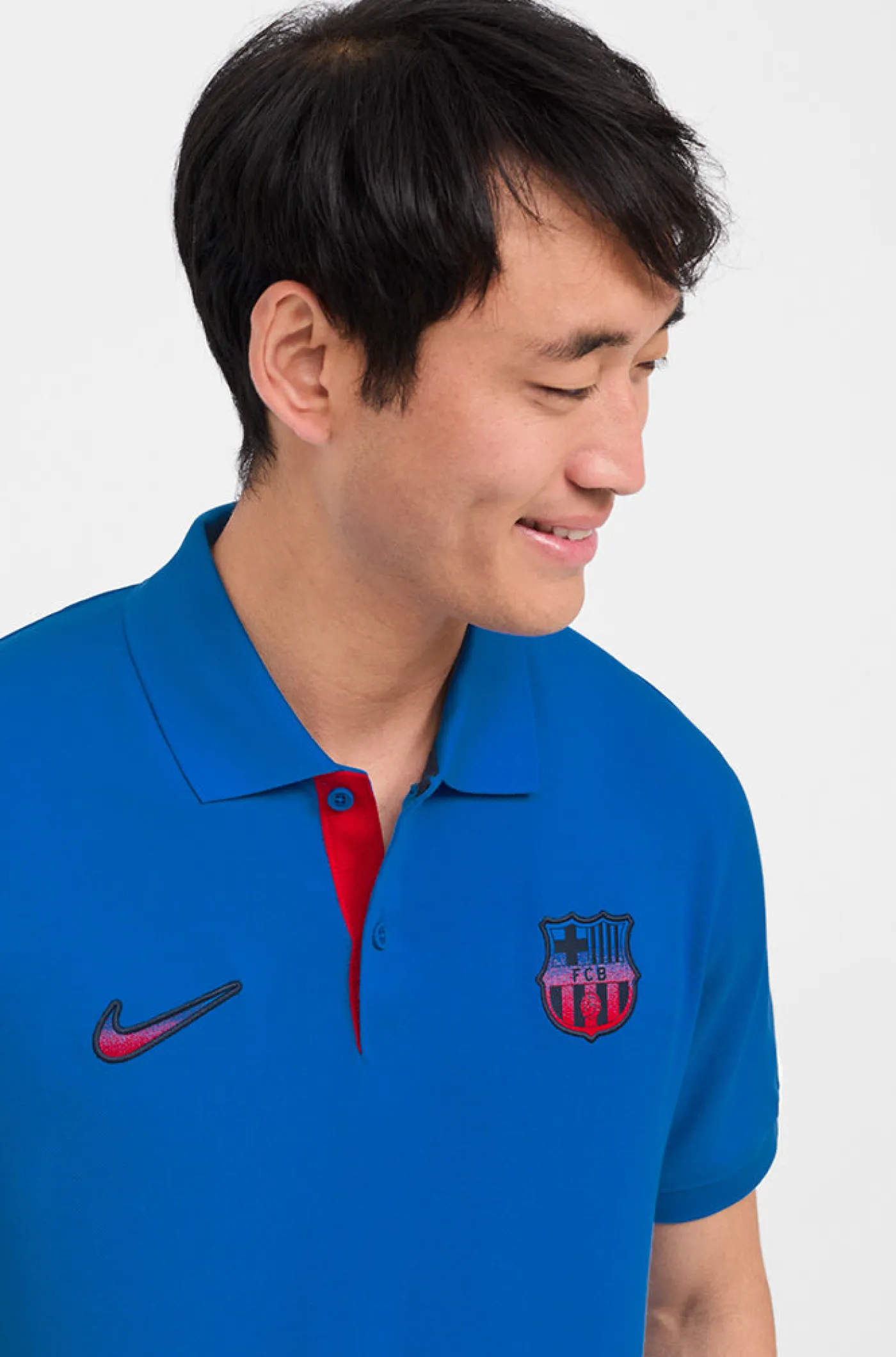 Polo mit Kontrast-Wappen Barça Nike | FC Barcelona Online