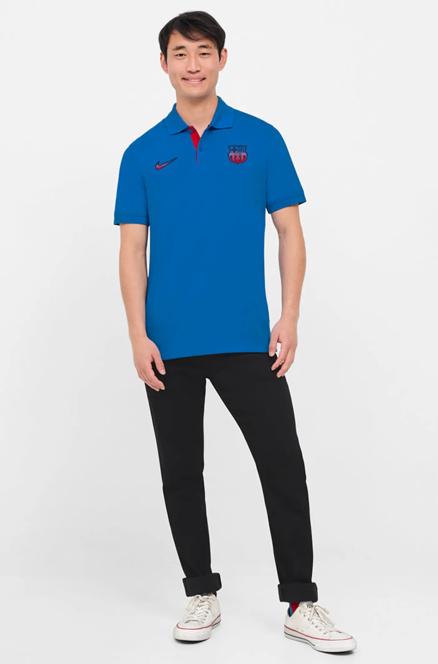 Polo mit Kontrast-Wappen Barça Nike | FC Barcelona Online