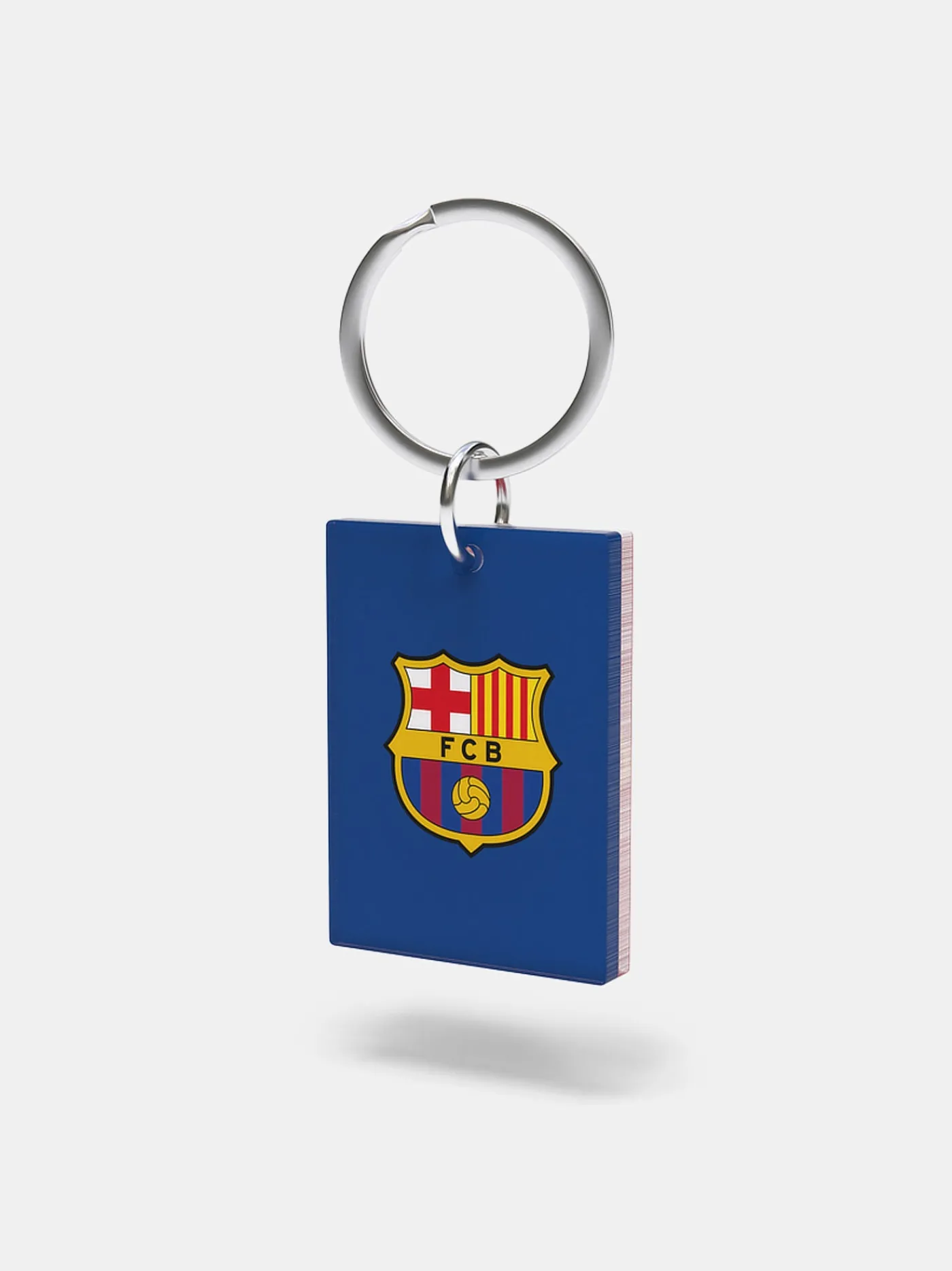 Rechteckiger -Schlüsselanhänger - "Més que un club" | FC Barcelona Outlet