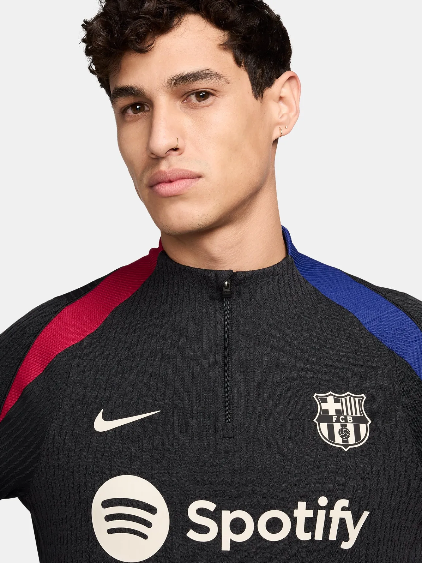 Schwarzes Trainings-Sweatshirt 24/25 - Dri-Fit ADV | FC Barcelona Outlet