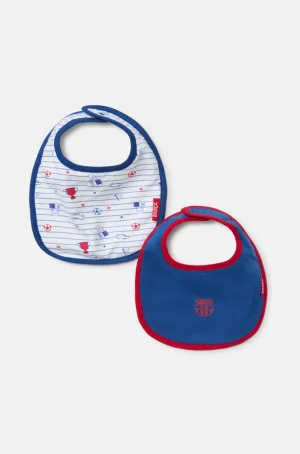 Set aus 2 Lätzchen aus Baumwolle Barça – Babys | FC Barcelona Shop