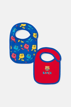 Set mit 2 animierten Barça-Schild-Lätzchen – Baby | FC Barcelona Shop