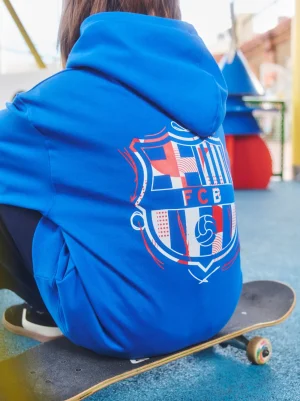 Sweatshirt blaue Barça - Junior | FC Barcelona Clearance
