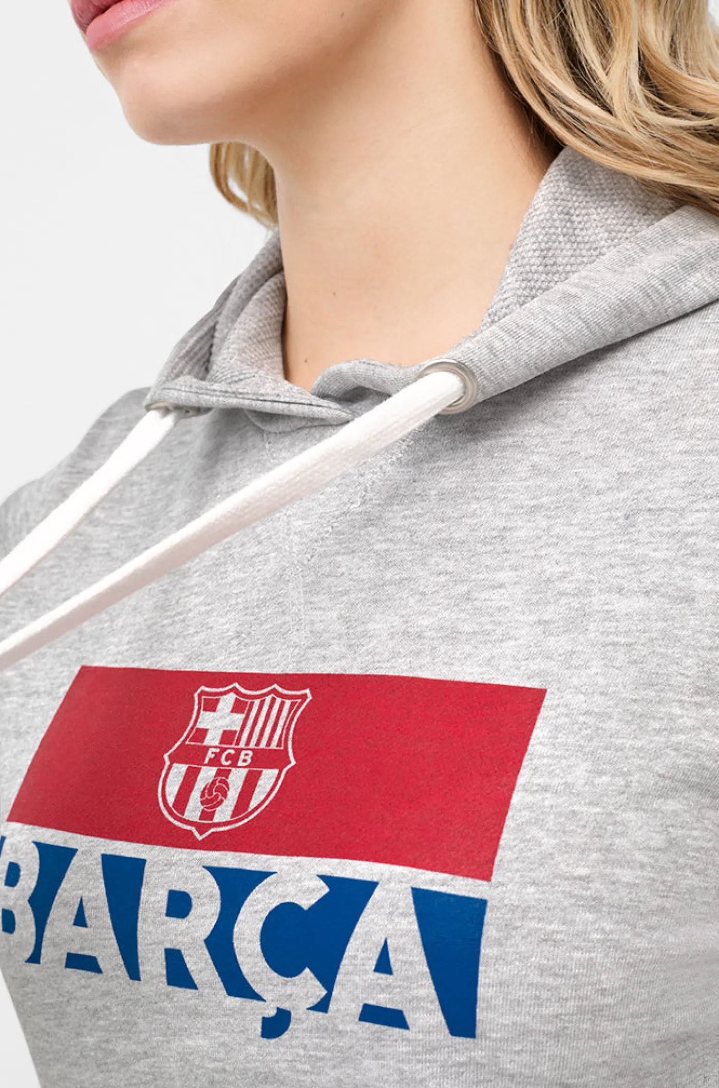 Sweatshirt mit Kängurutasche mit Wappen Barça | FC Barcelona Outlet