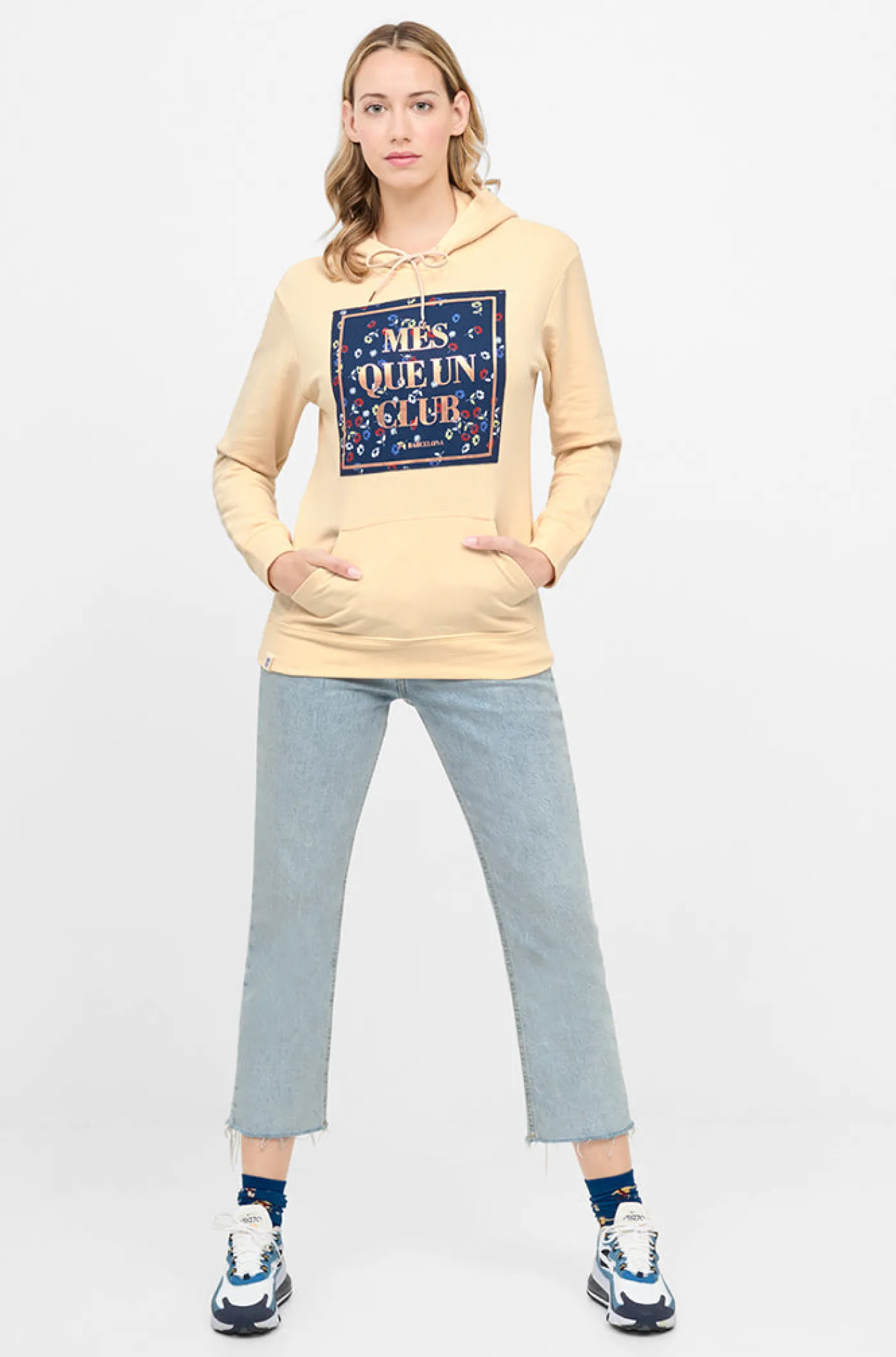 Sweatshirt mit Kängurutasche „Més que un club“ | FC Barcelona Cheap